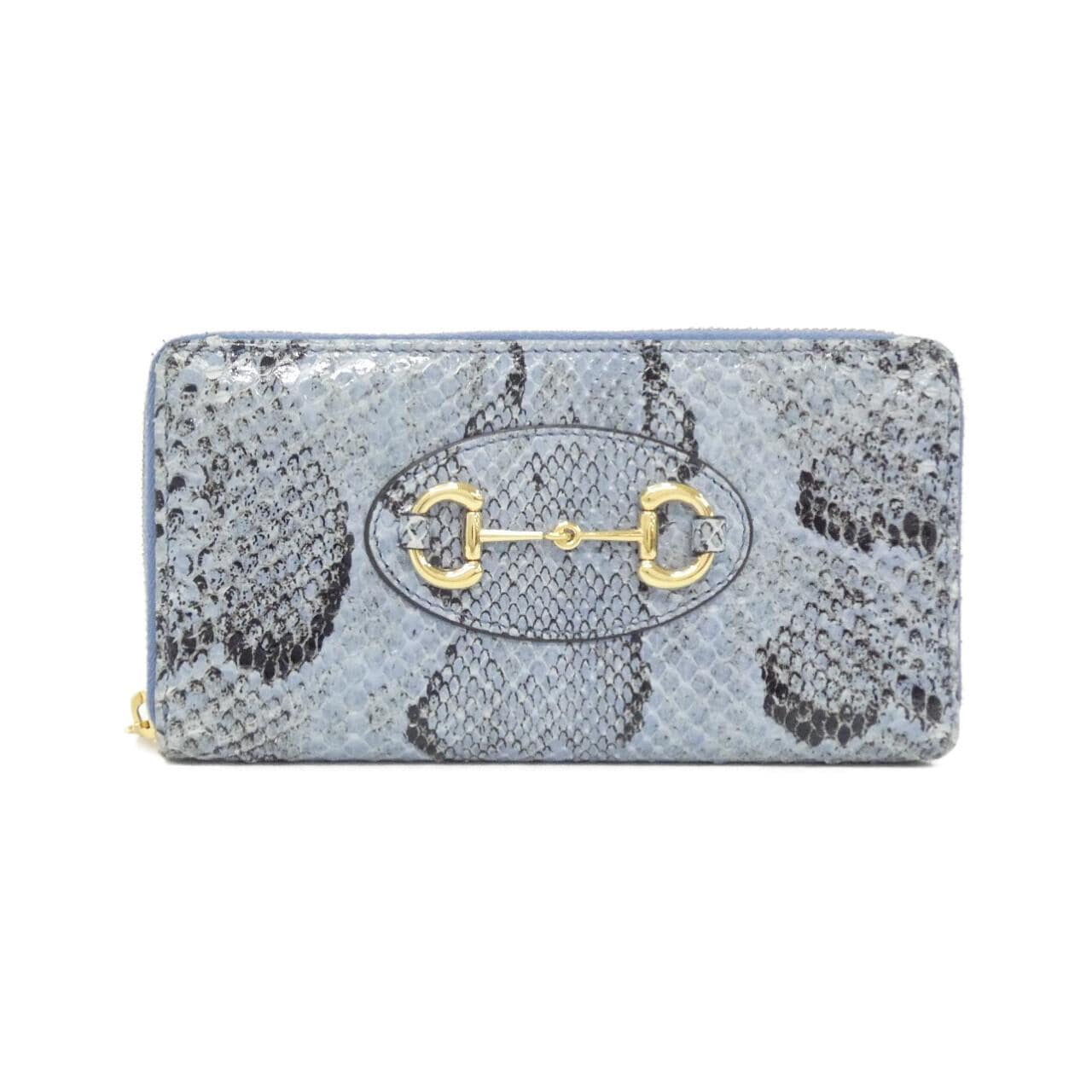 GUCCI 664376 銀包 蟒蛇皮