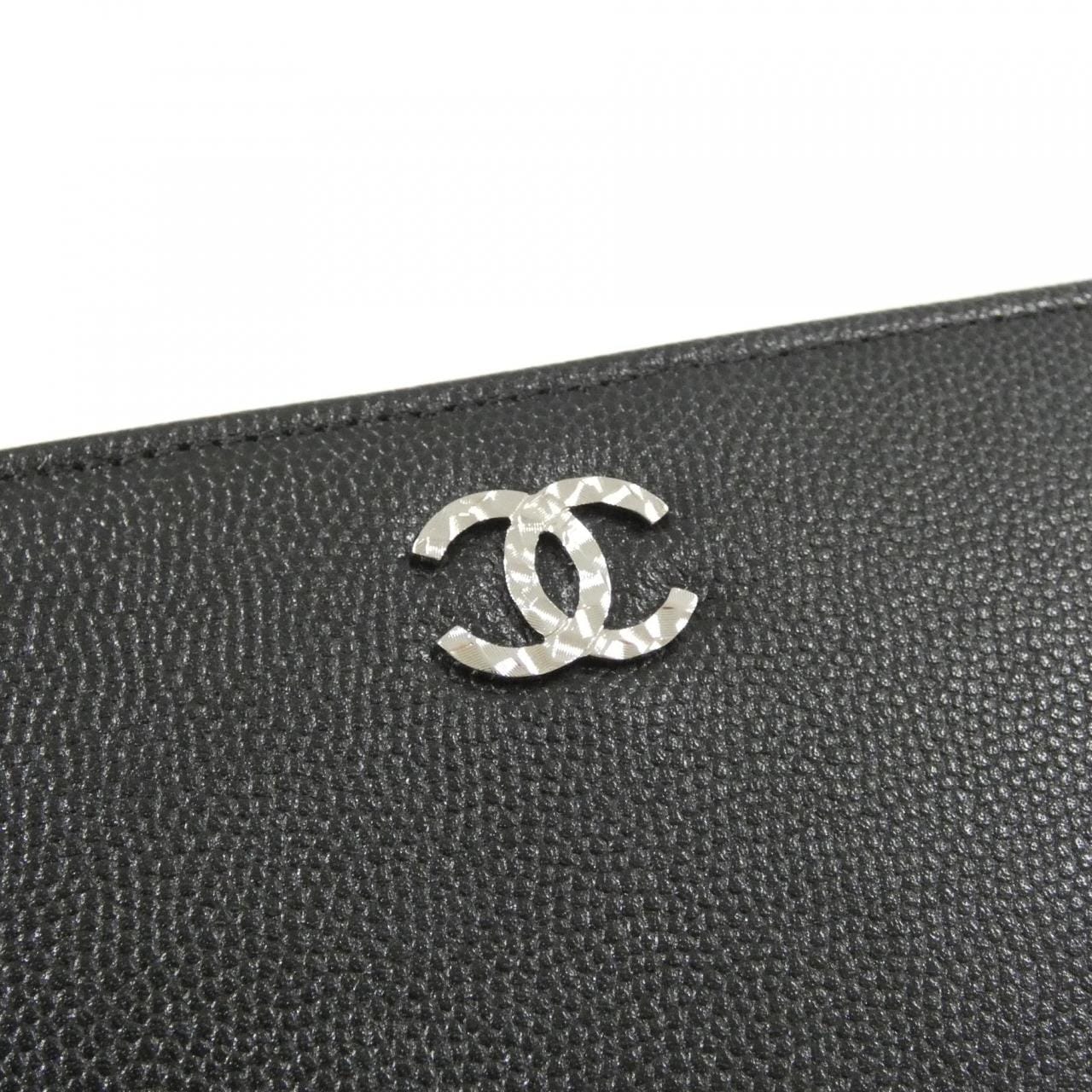 CHANEL 46314 銀包 魚子醬皮 4