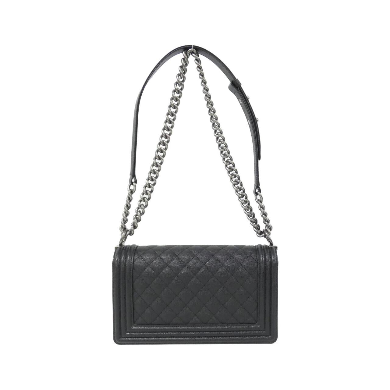 CHANEL Boy Chanel 67086 Shoulder Grained Calfskin 2