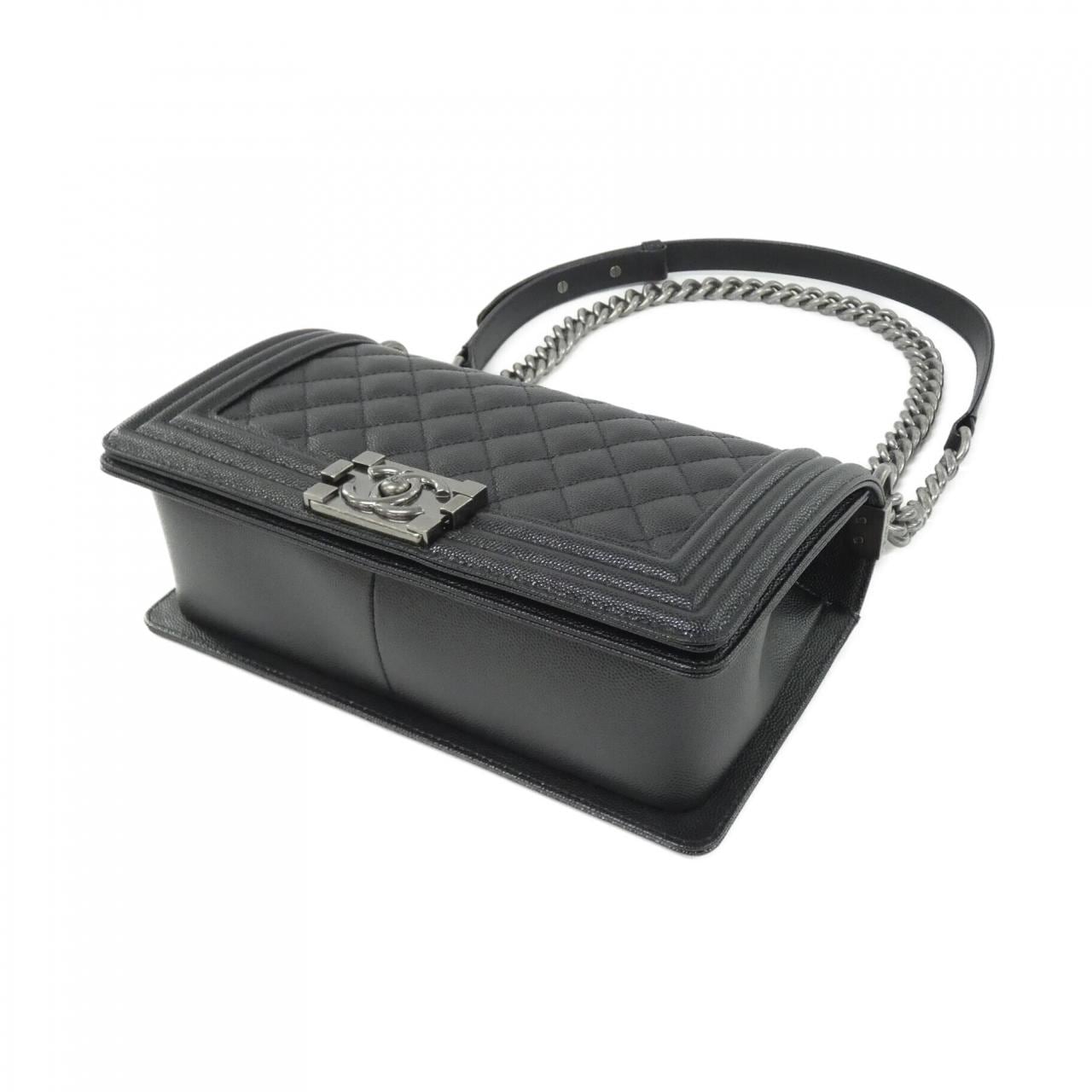 CHANEL Boy Chanel 67086 Shoulder Grained Calfskin 3