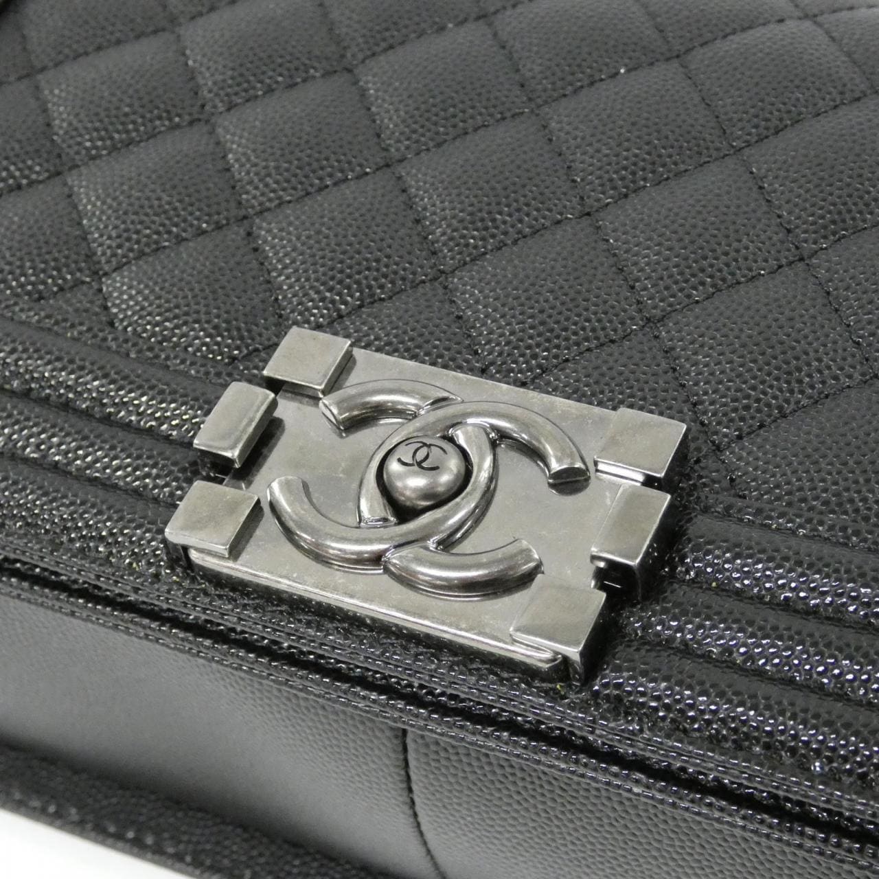 CHANEL Boy Chanel 67086 Shoulder Grained Calfskin 4