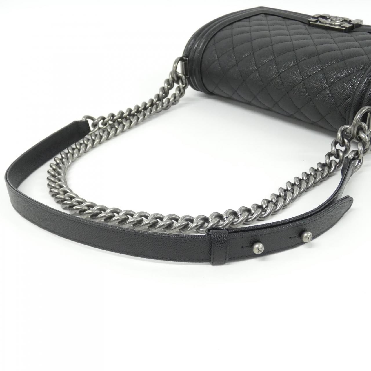 CHANEL Boy Chanel 67086 Shoulder Grained Calfskin 5