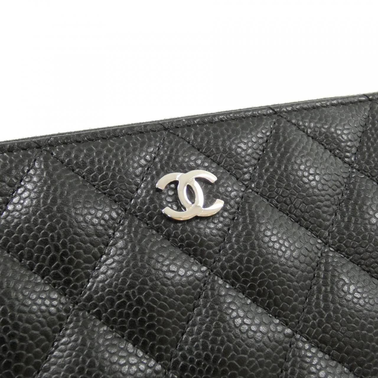 CHANEL 50097 銀包 荔枝紋牛皮 4