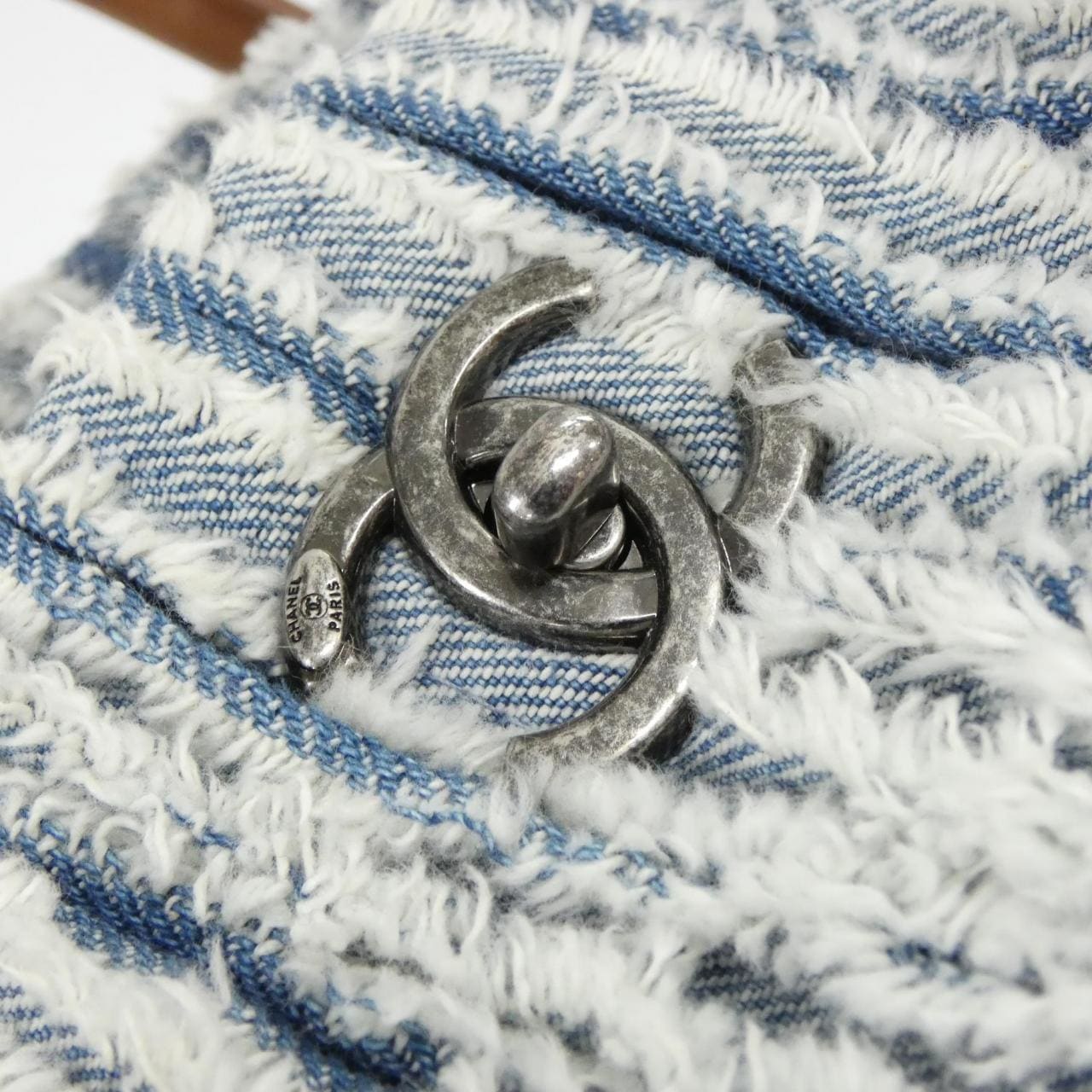 CHANEL 92800 手提包 牛仔布 5