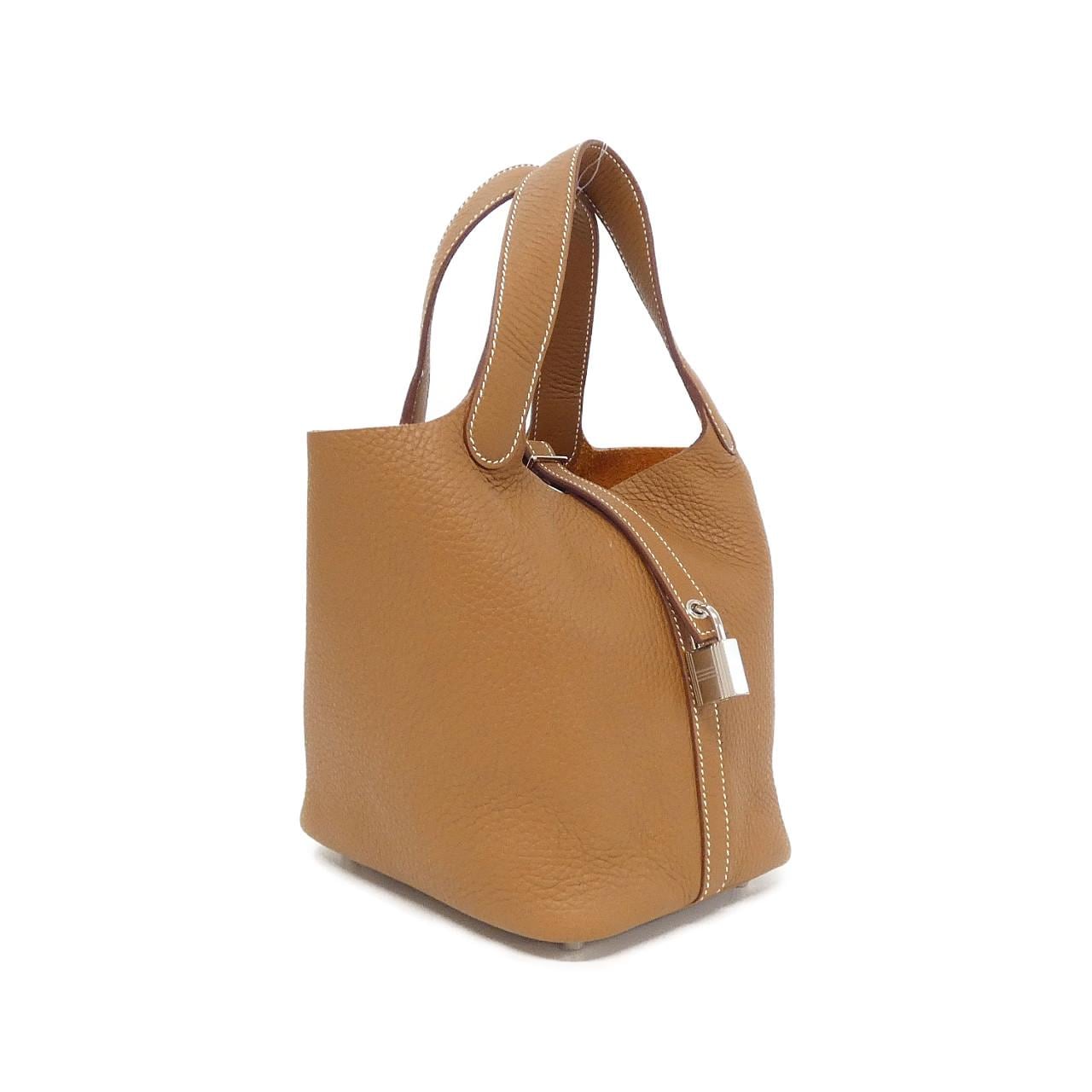 HERMES Picotin 056289CK Handbag Clemence