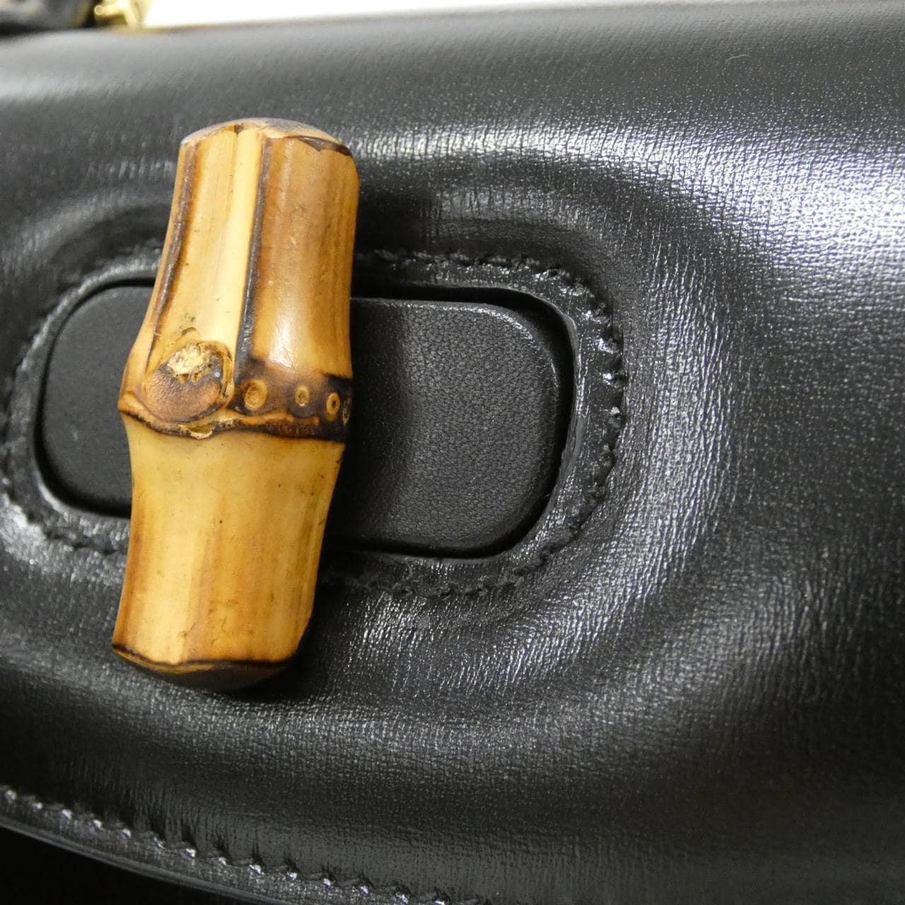 GUCCI Bamboo 675797 10ODT Handbag Leather 4