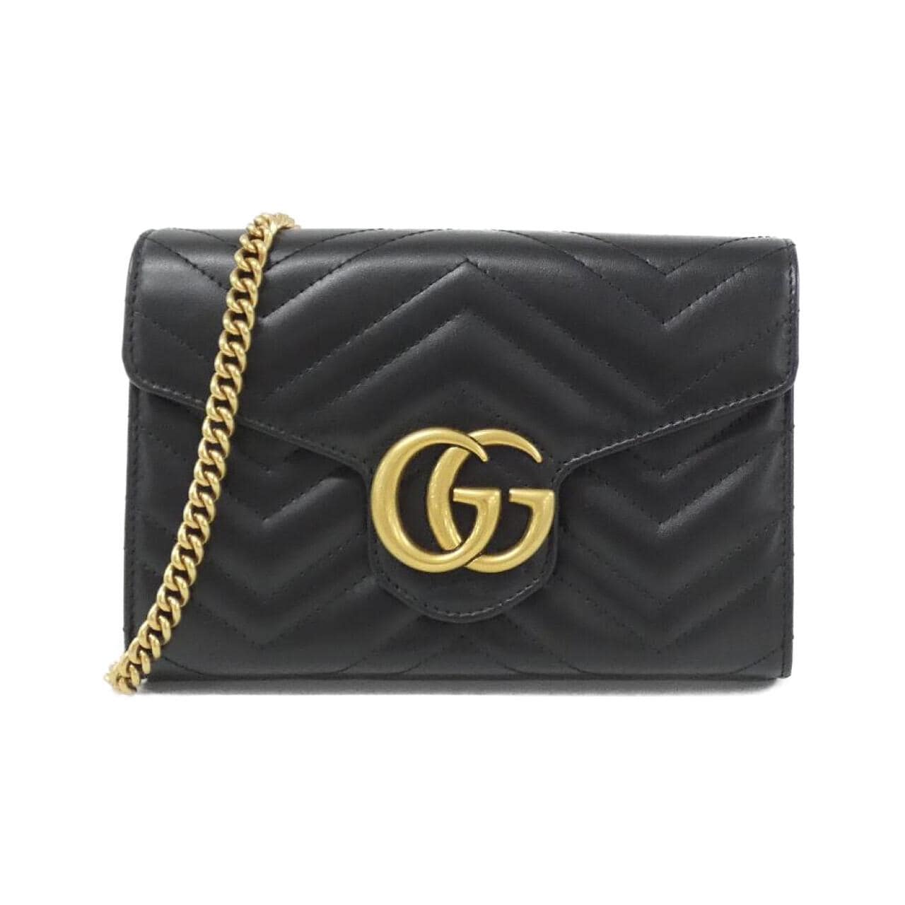 GUCCI Marmont 474575 DTD1T Shoulder Leather