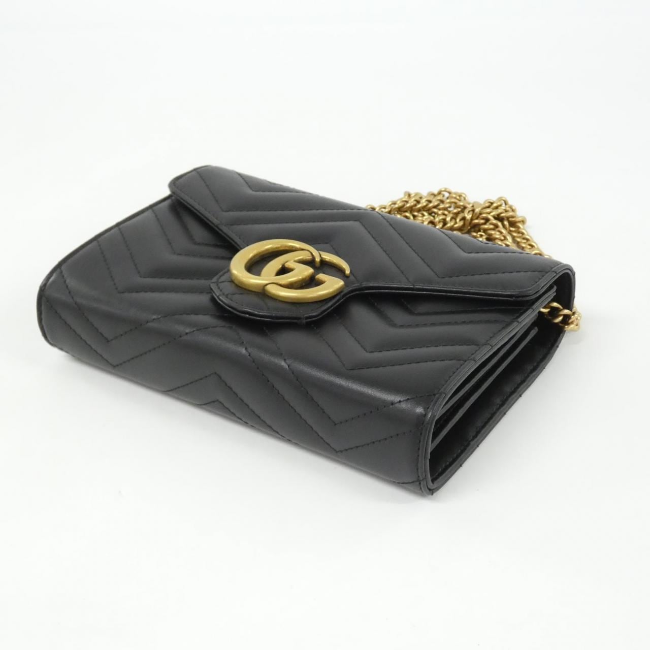 GUCCI Marmont 474575 DTD1T Shoulder Leather 3