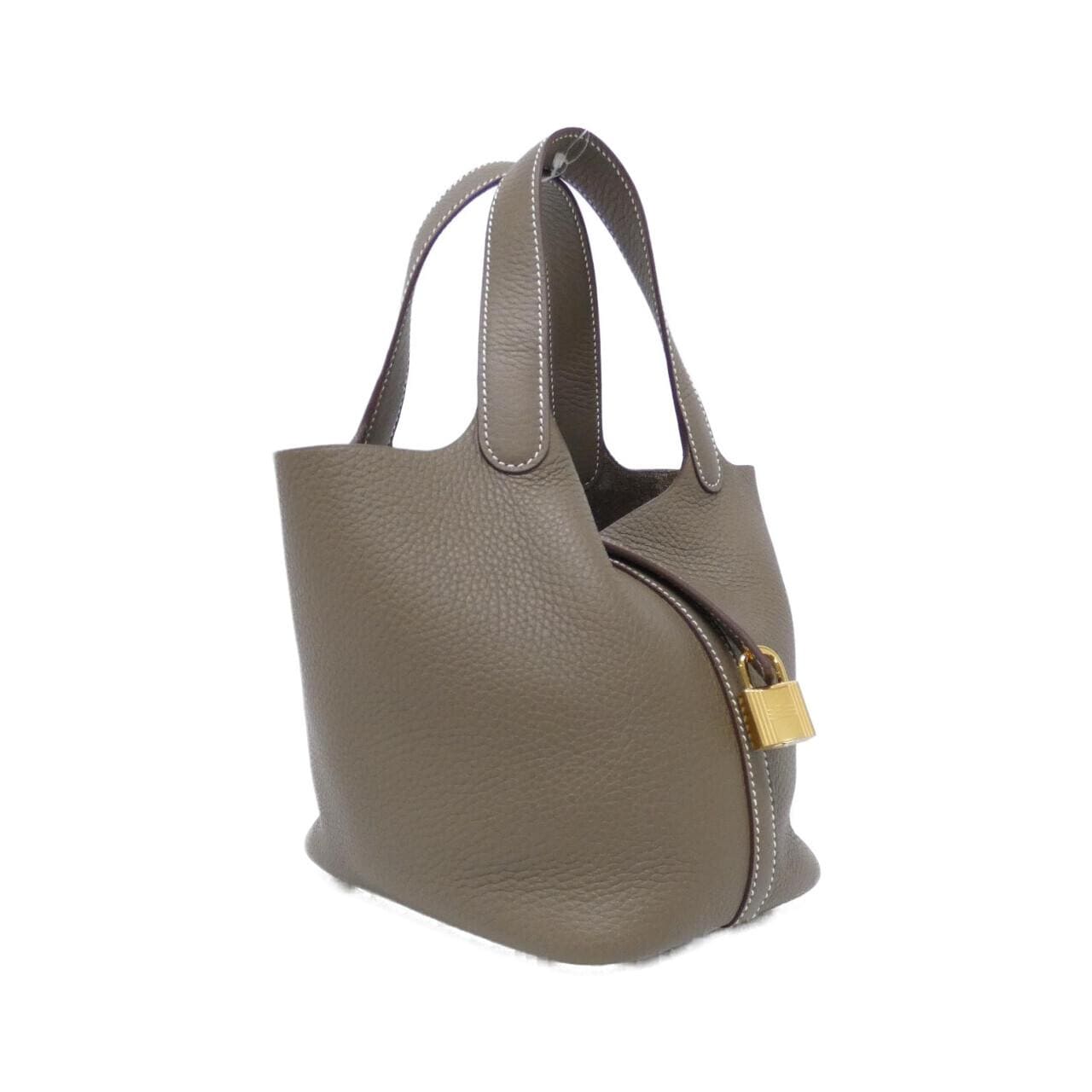 HERMES Picotin 056289CC Handbag Clemence