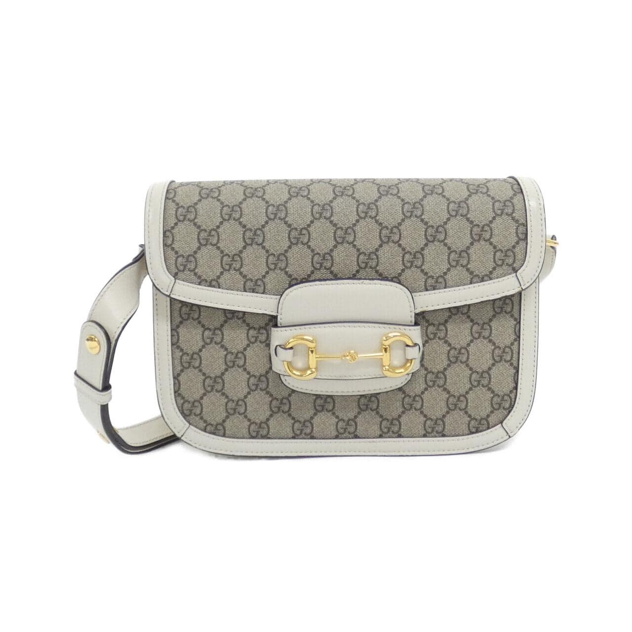 GUCCI Horsebit 1955 602204 92TCG 肩背包 帆布