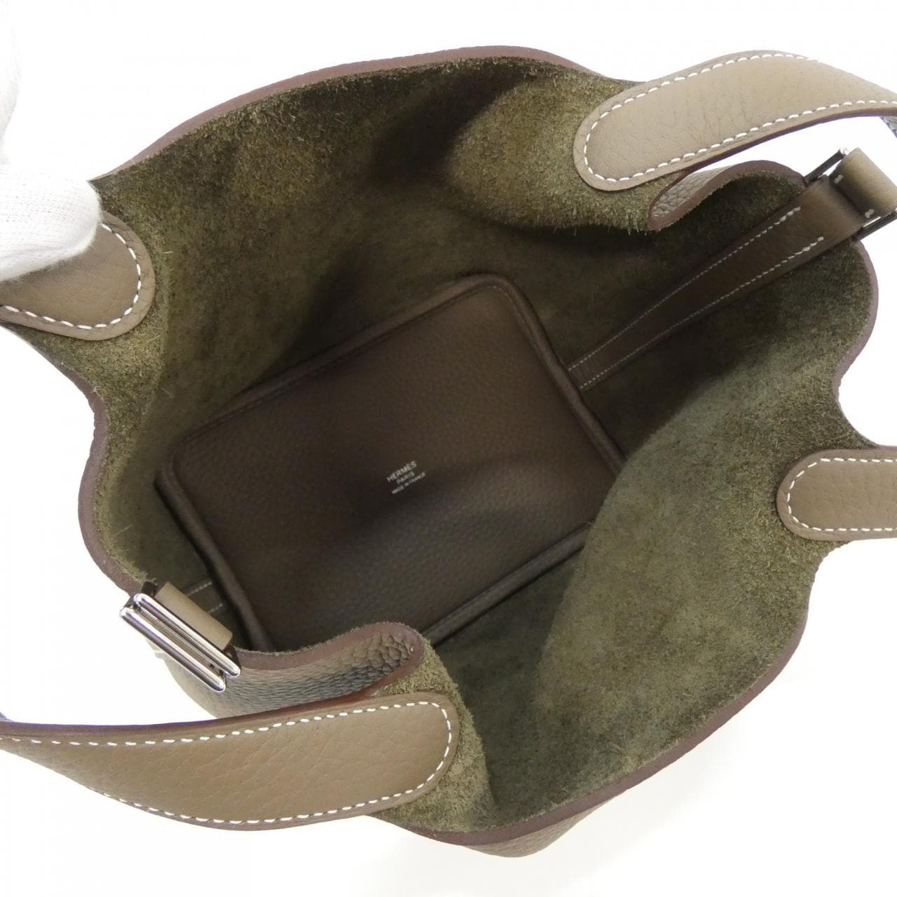 HERMES Picotin 056289CK Handbag Clemence 5