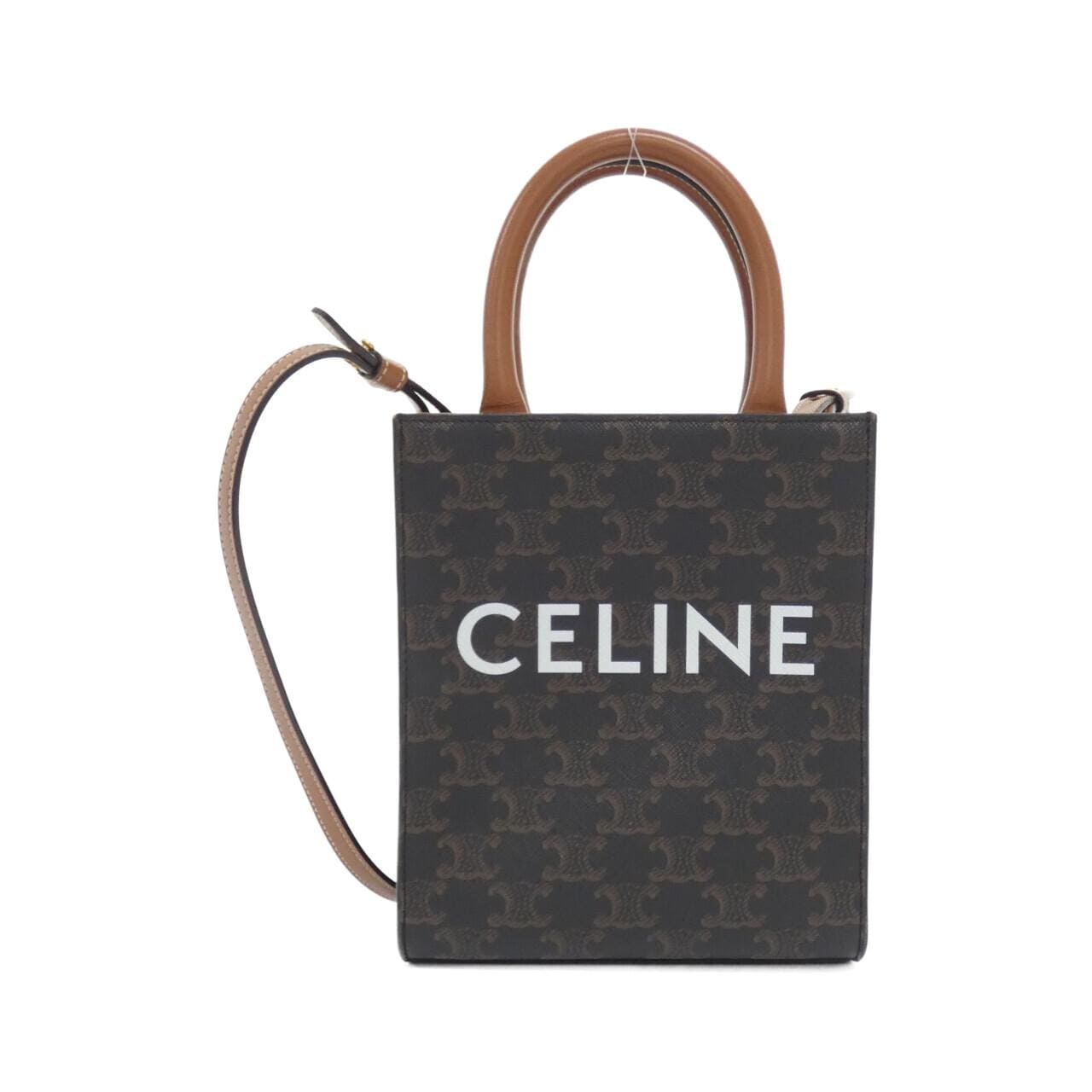 CELINE Cabas 194372BZK Handbag Canvas