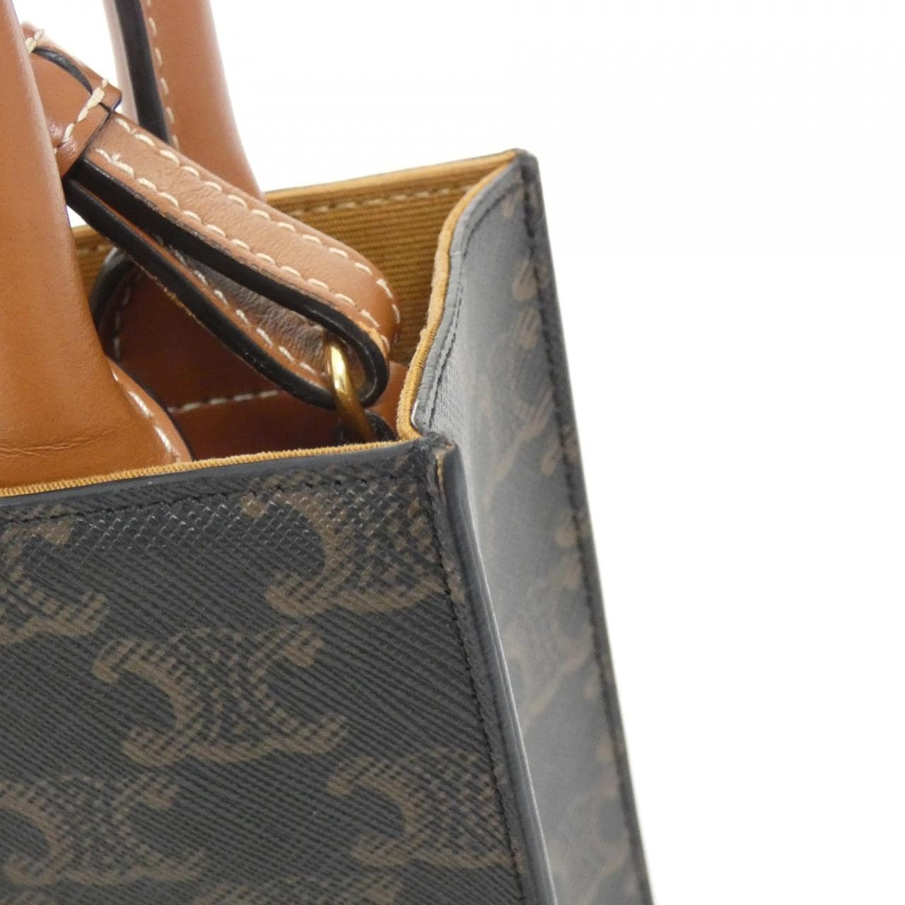 CELINE Cabas 194372BZK Handbag Canvas 4