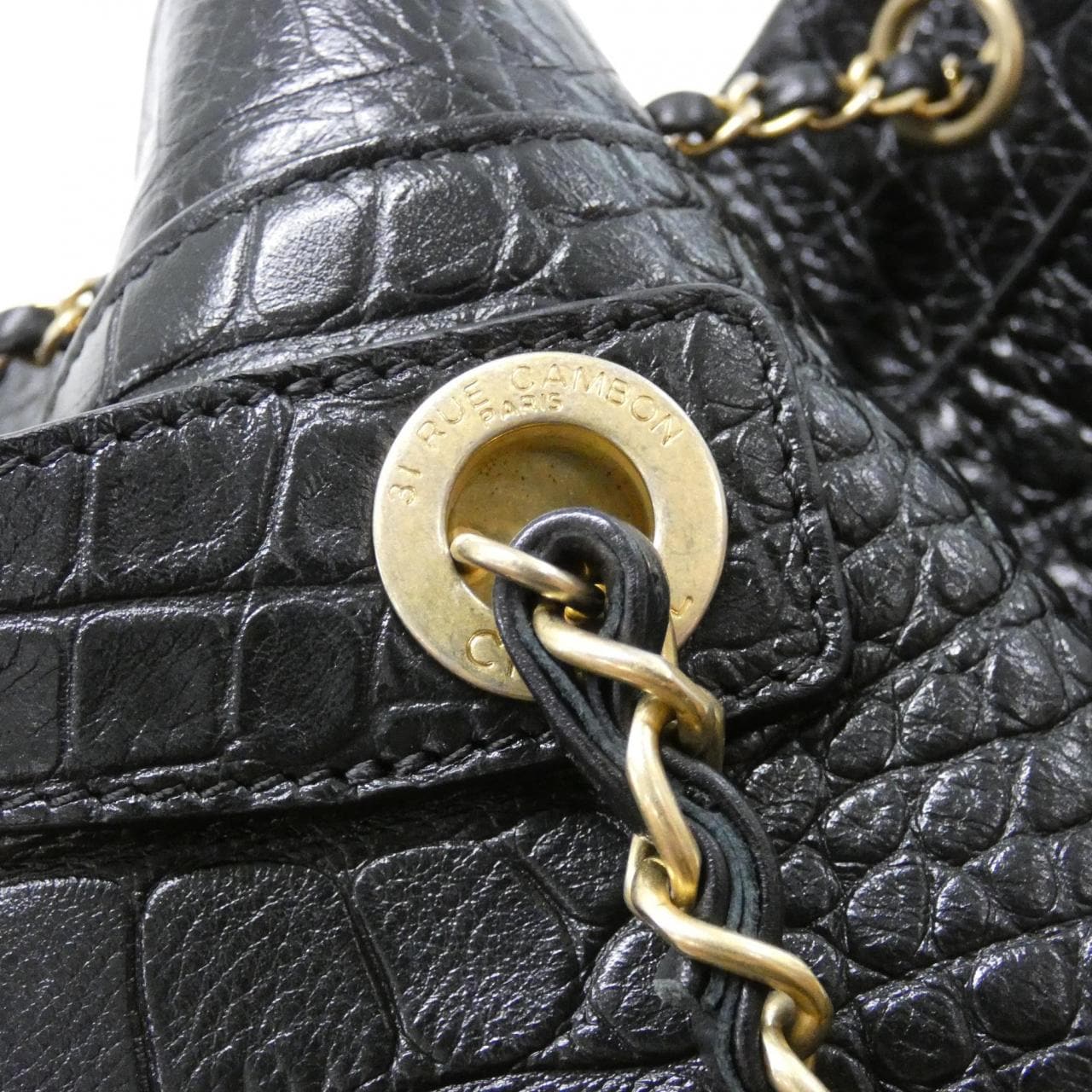 CHANEL AS0800 Backpack Crocodile 6