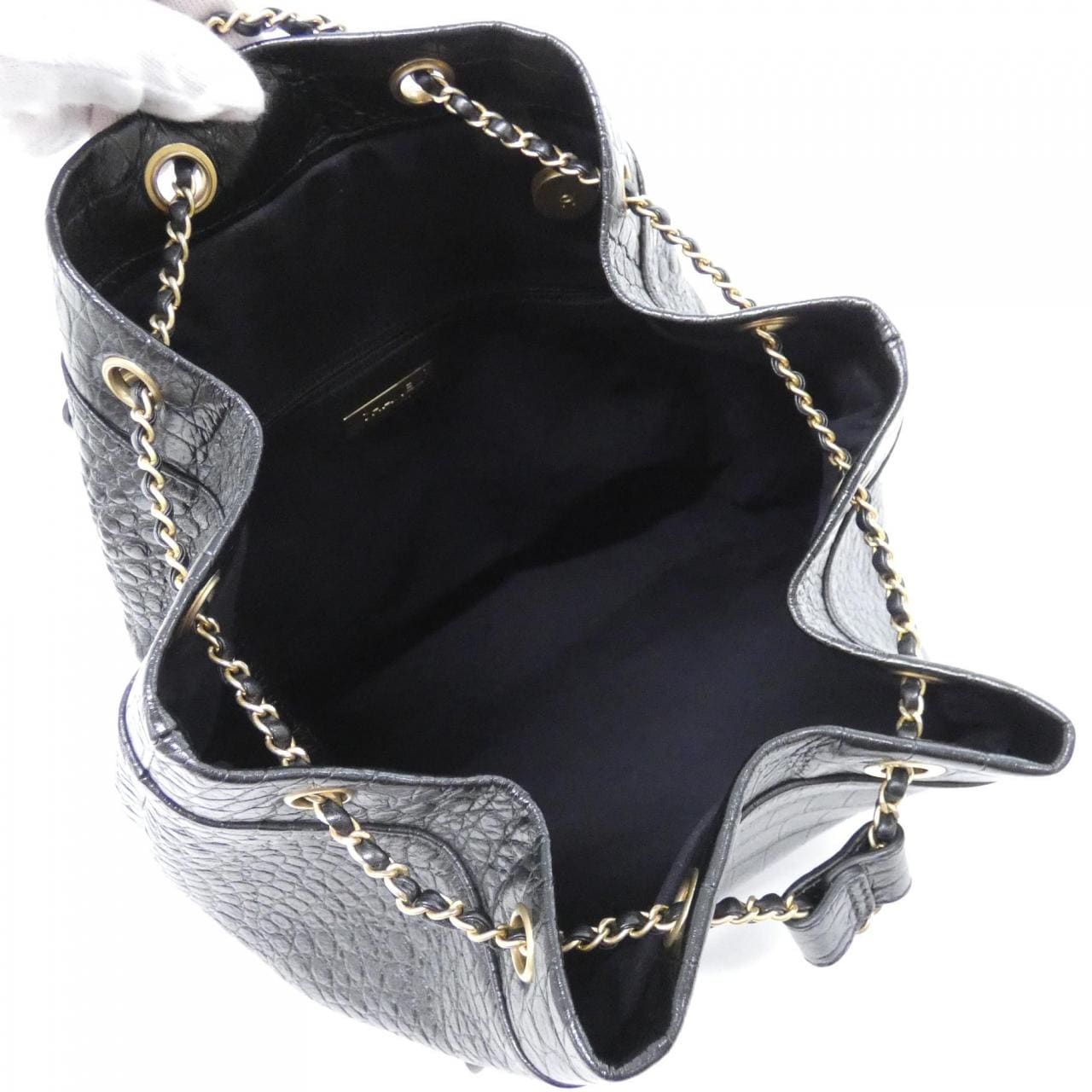 CHANEL AS0800 Backpack Crocodile 8