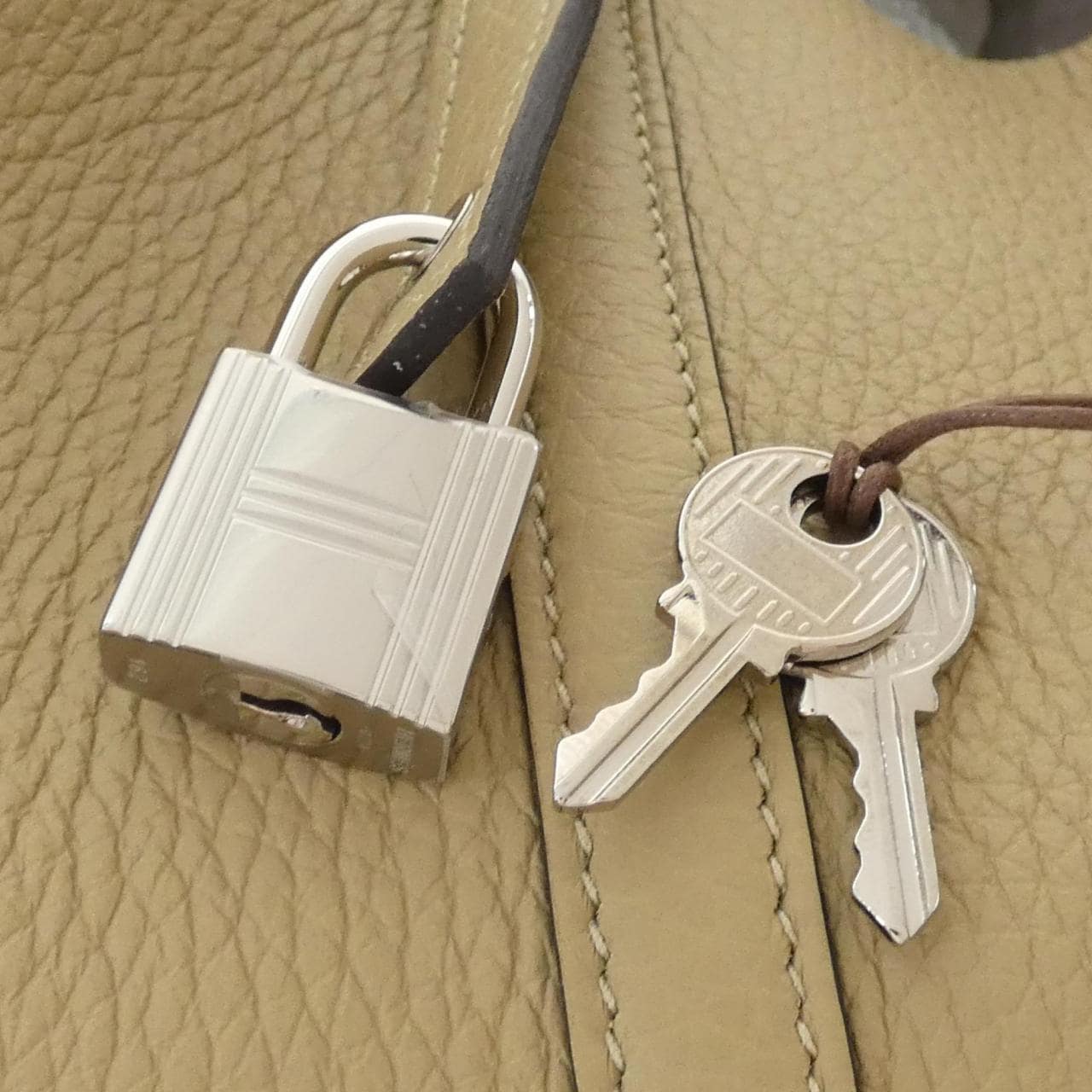 HERMES Picotin 060991CK Handbag Clemence 4