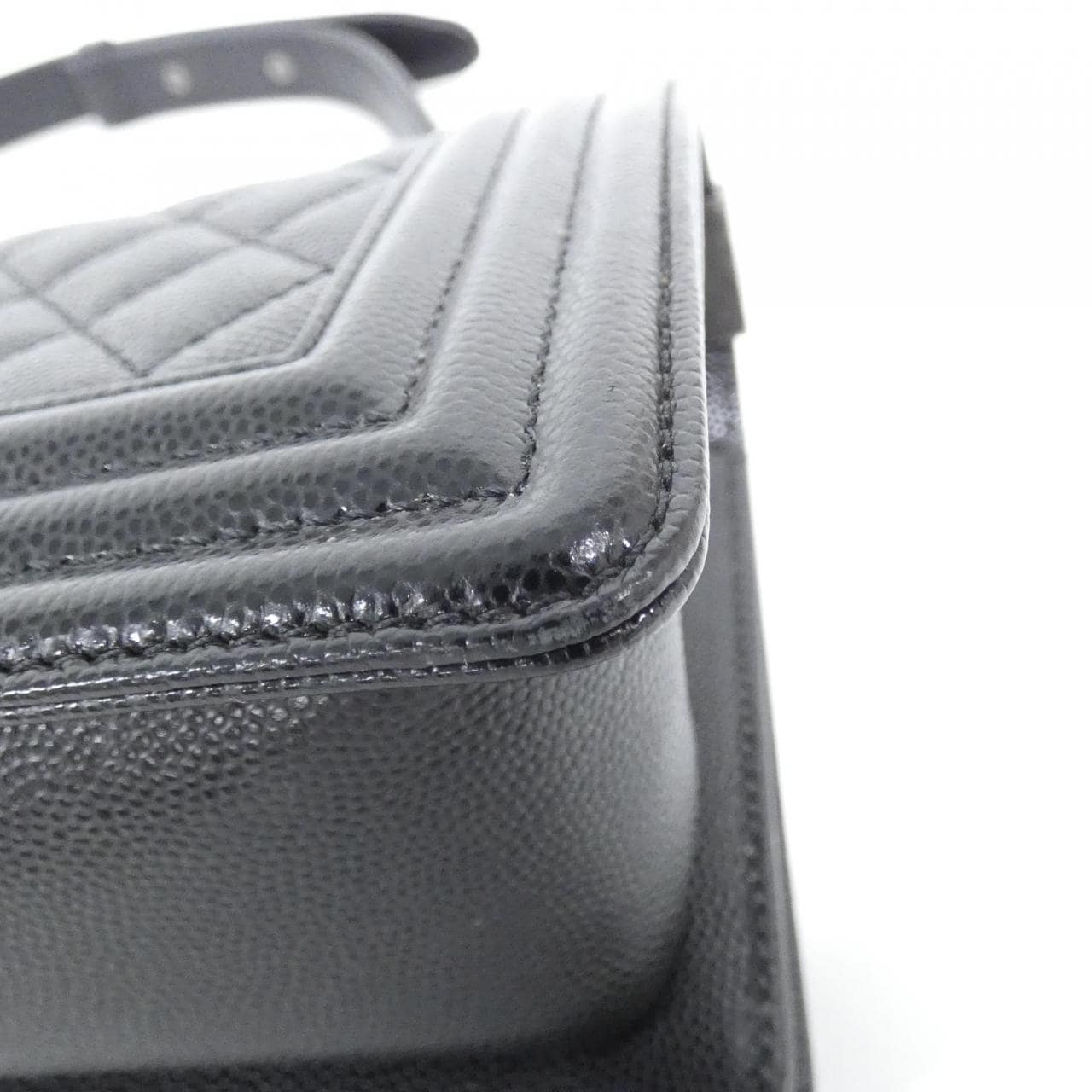 CHANEL Boy Chanel 67085 Shoulder Grained Calfskin 3