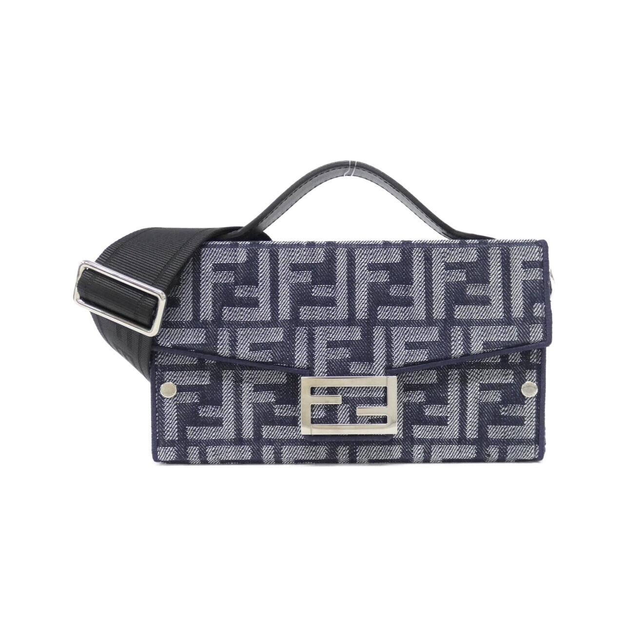 FENDI Baguette 7VA565 AMA9 Handbag Canvas
