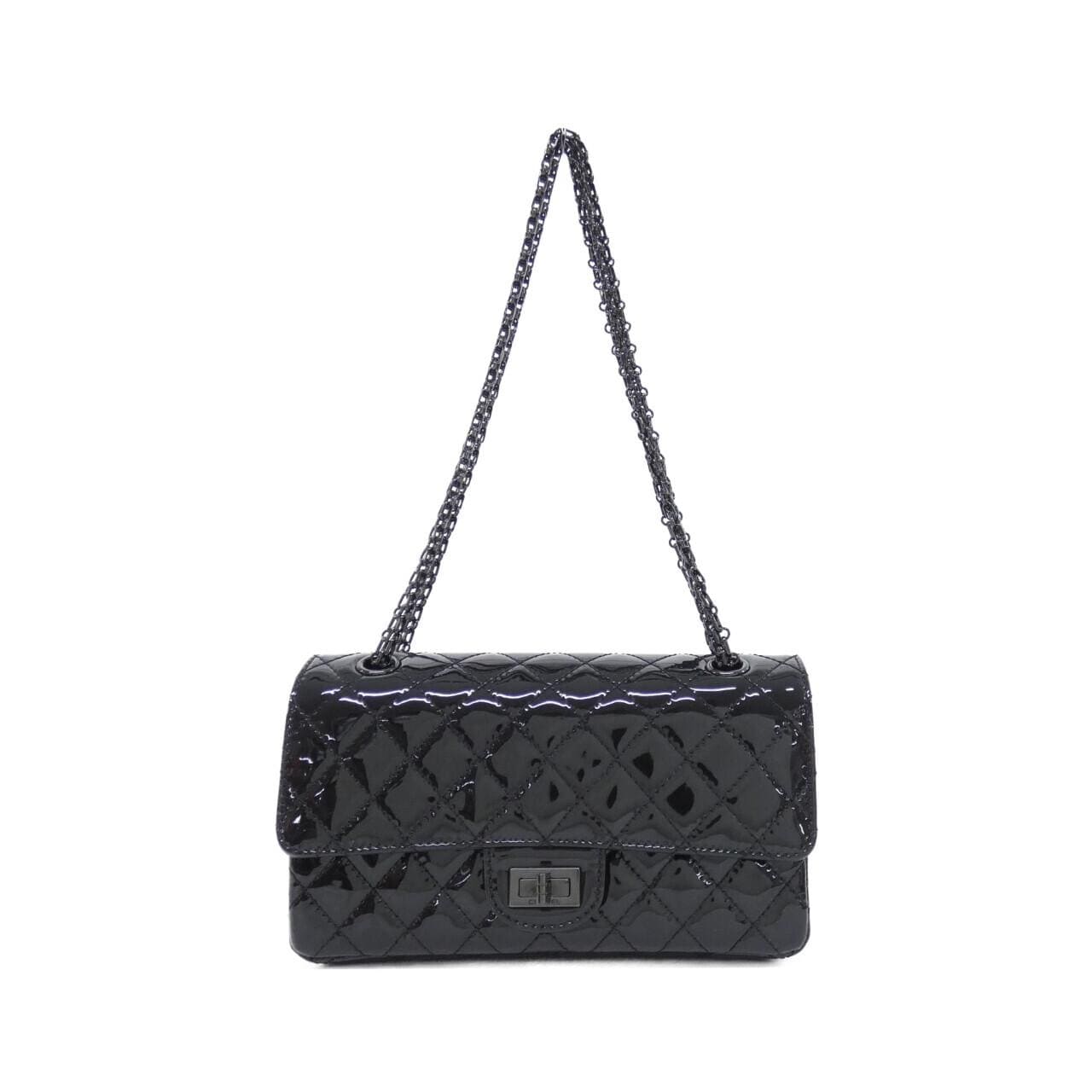 CHANEL 37586 Shoulder Patent Leather