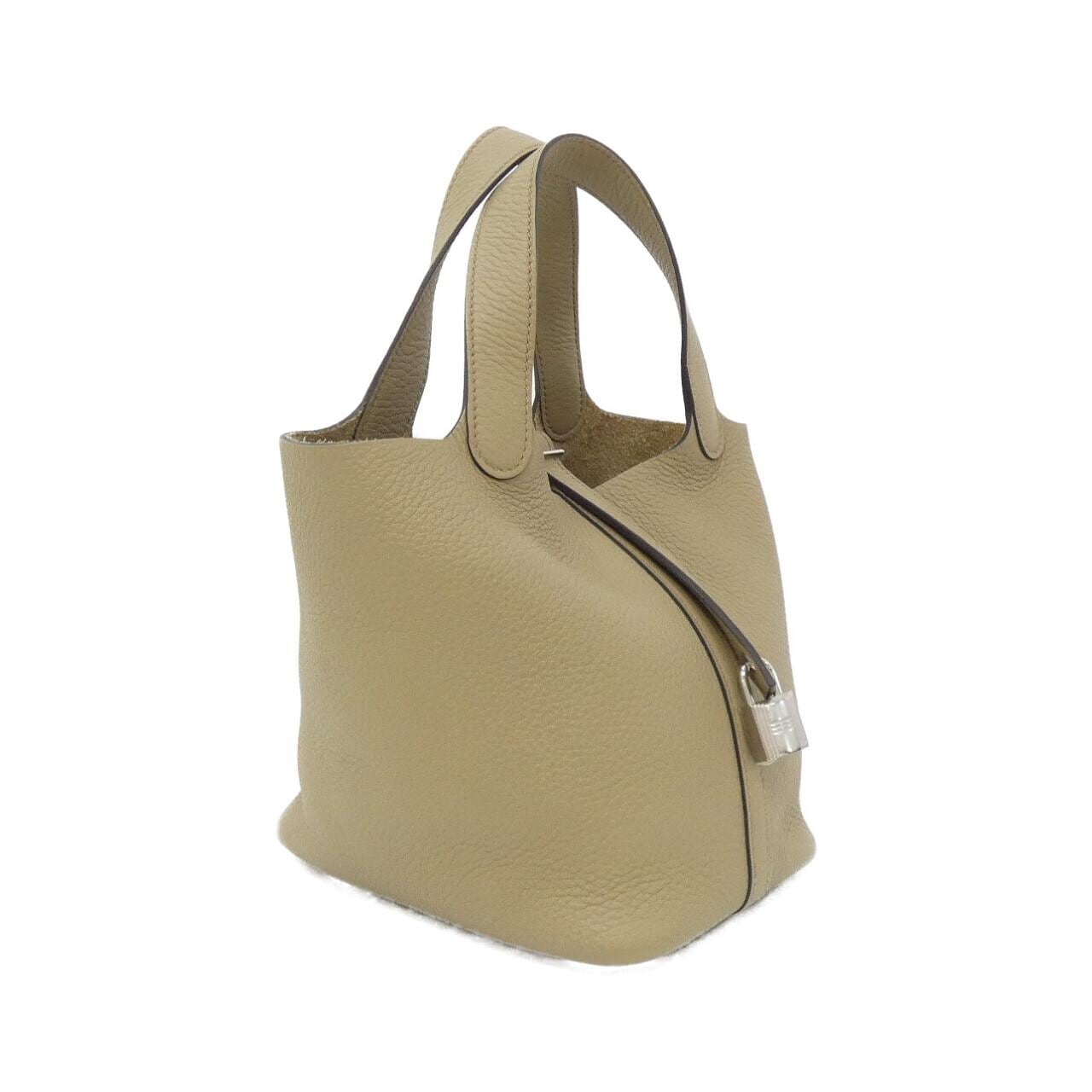 HERMES Picotin 056289CK Handbag Clemence