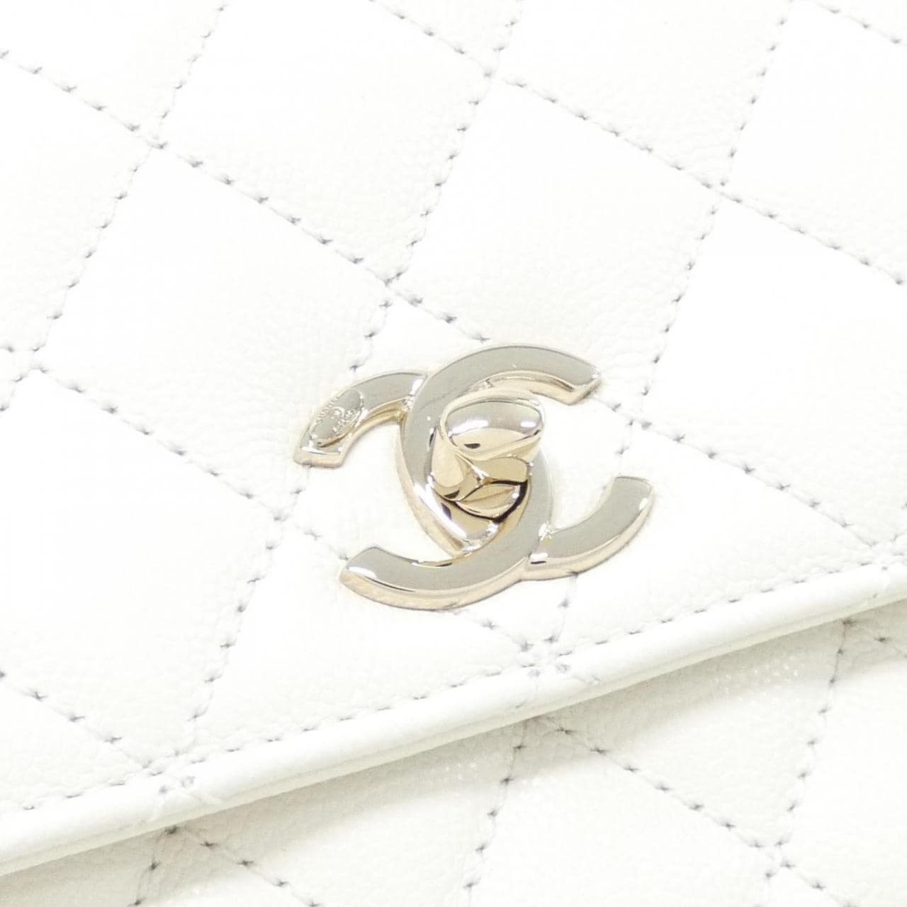 CHANEL Coco Handle AS2215 Handbag Grained Calfskin 4