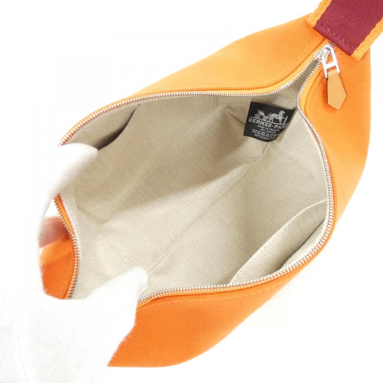 HERMES 103222M Pouch Canvas 7