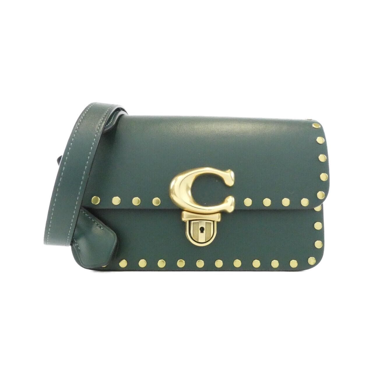 COACH CC384 Handbag Leather