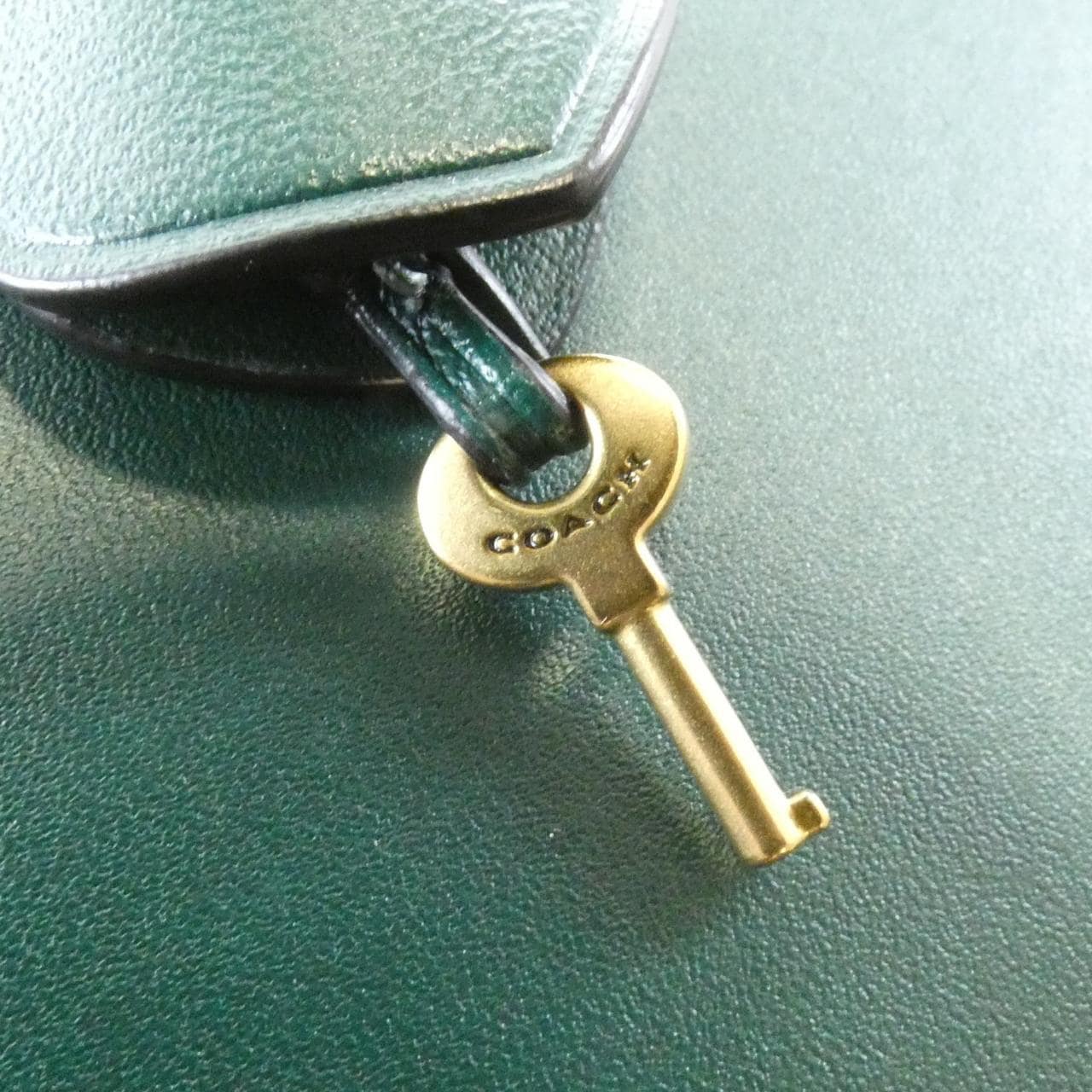 COACH CC384 Handbag Leather 4