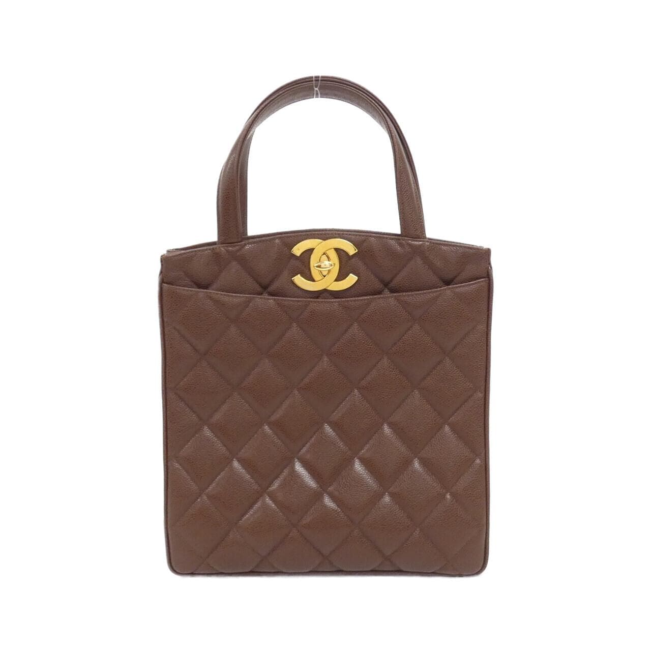 CHANEL Handbag Grained Calfskin