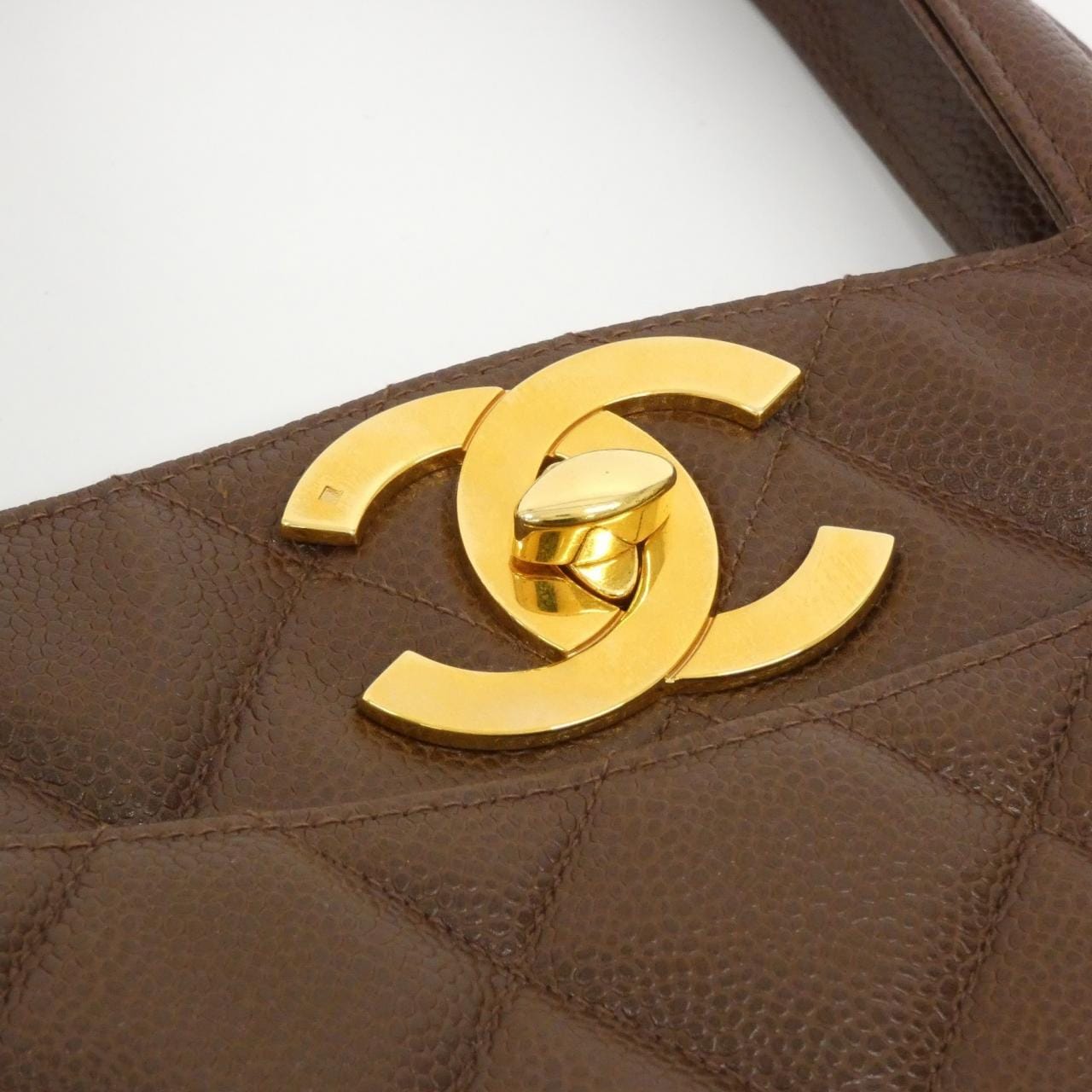 CHANEL 手提包 荔枝紋牛皮 5