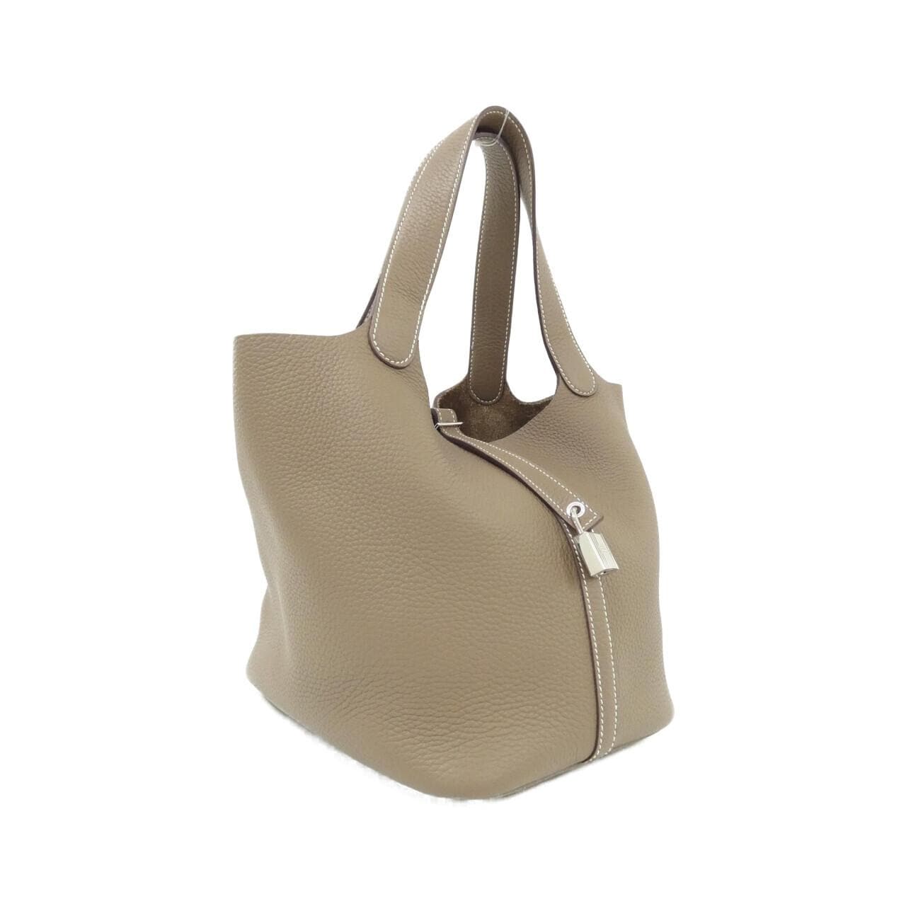 HERMES Picotin 060991CK Handbag Clemence