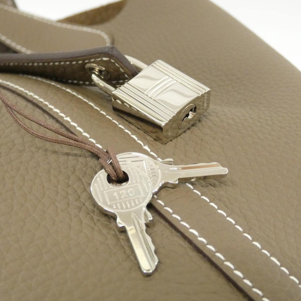 HERMES Picotin 060991CK Handbag Clemence 5