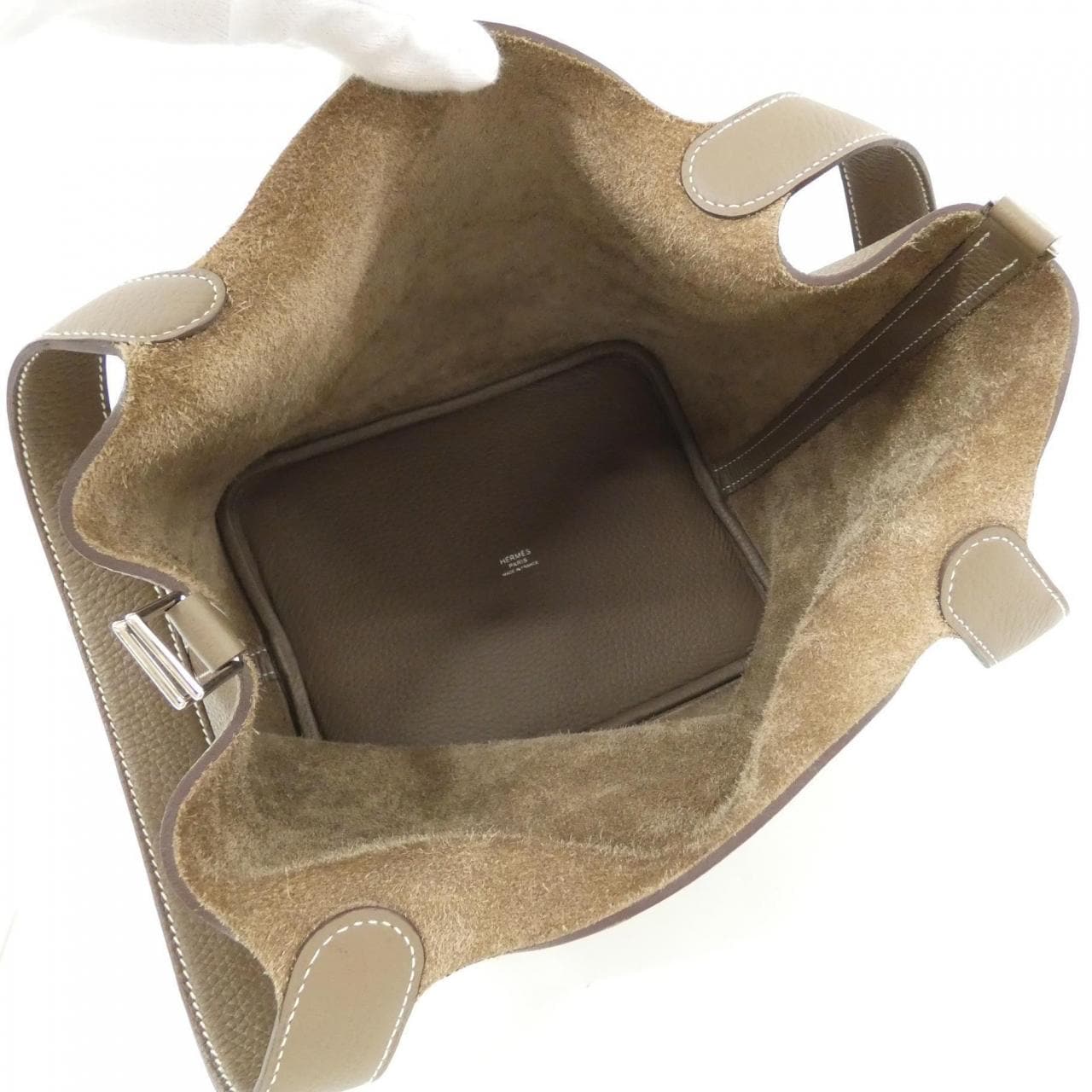 HERMES Picotin 060991CK Handbag Clemence 7