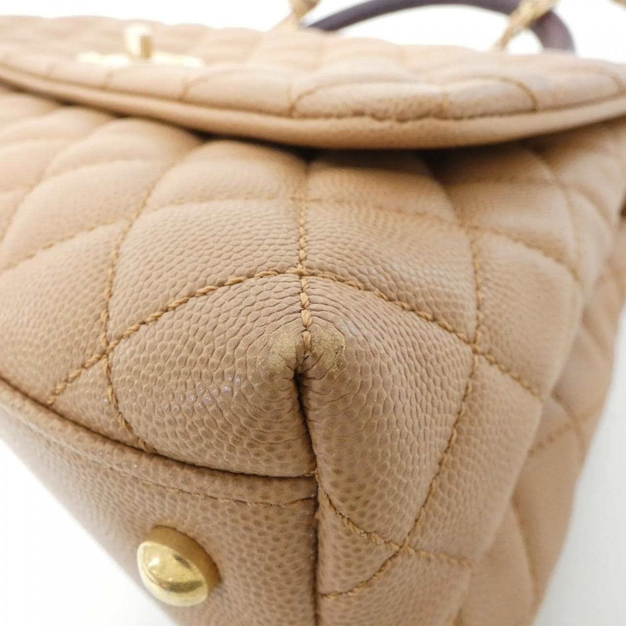 CHANEL Matelasse 92991 Handbag Grained Calfskin 3