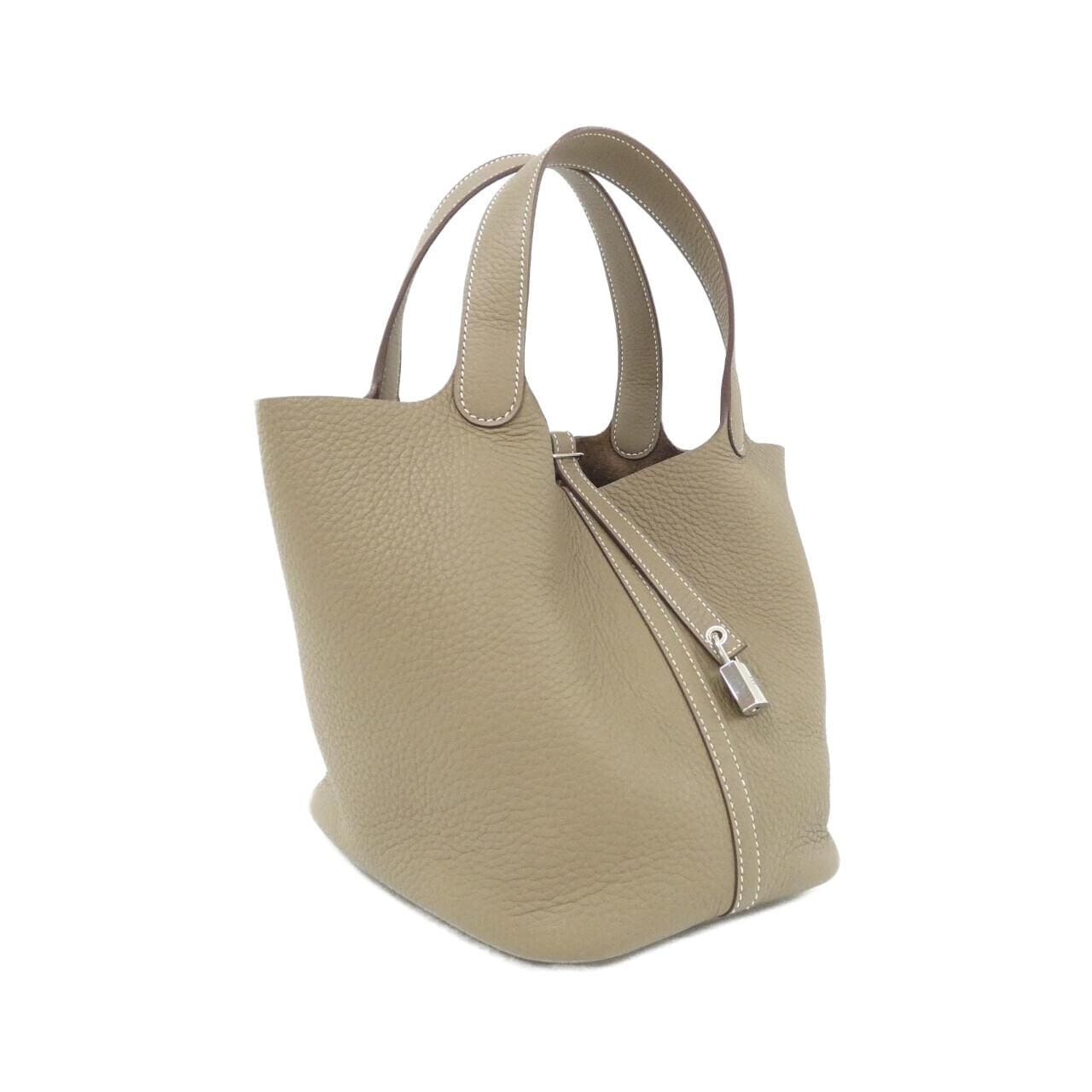 HERMES Picotin 060991CK Handbag Clemence