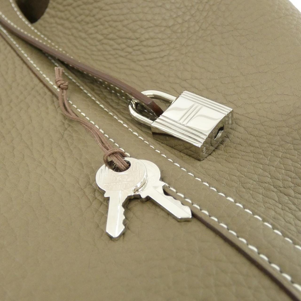 HERMES Picotin 060991CK Handbag Clemence 3