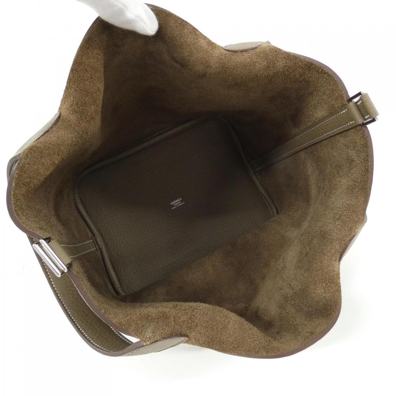 HERMES Picotin 060991CK Handbag Clemence 5
