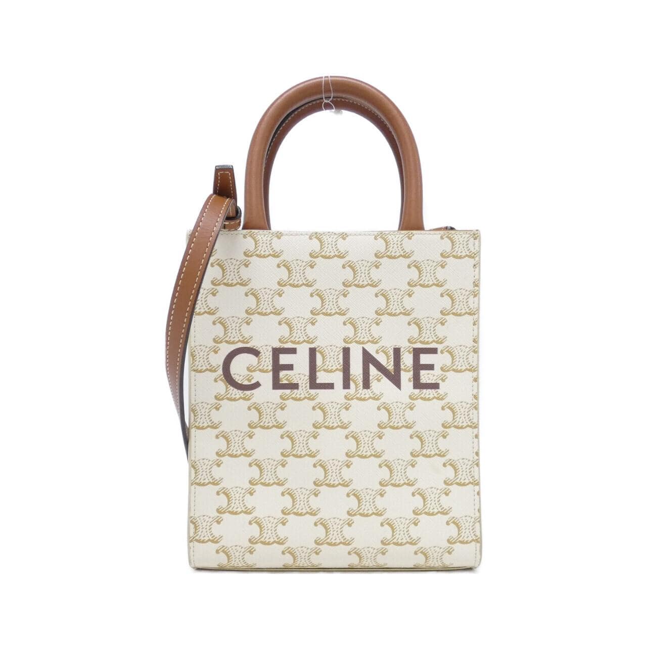 CELINE Cabas 194372BZK Handbag Canvas