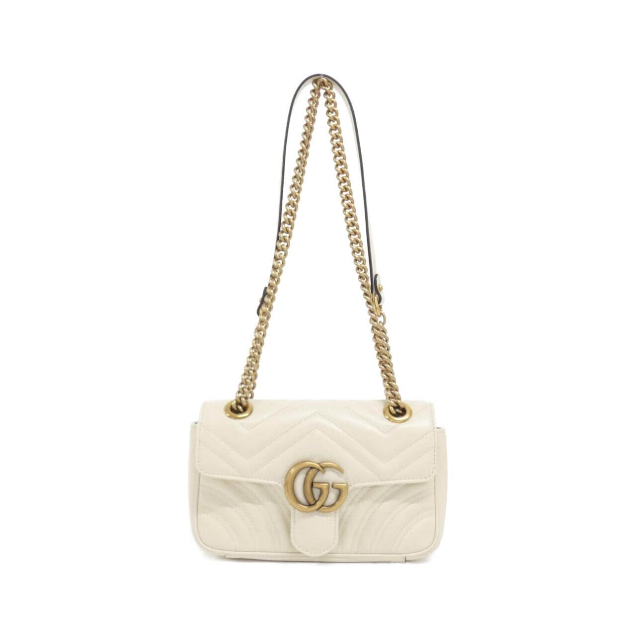 GUCCI GG Marmont 446744 DTD1T Shoulder Leather