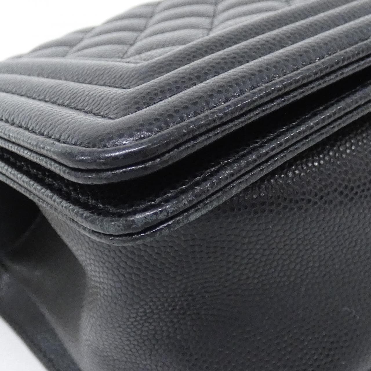 CHANEL Boy Chanel 67086 Shoulder Grained Calfskin 3