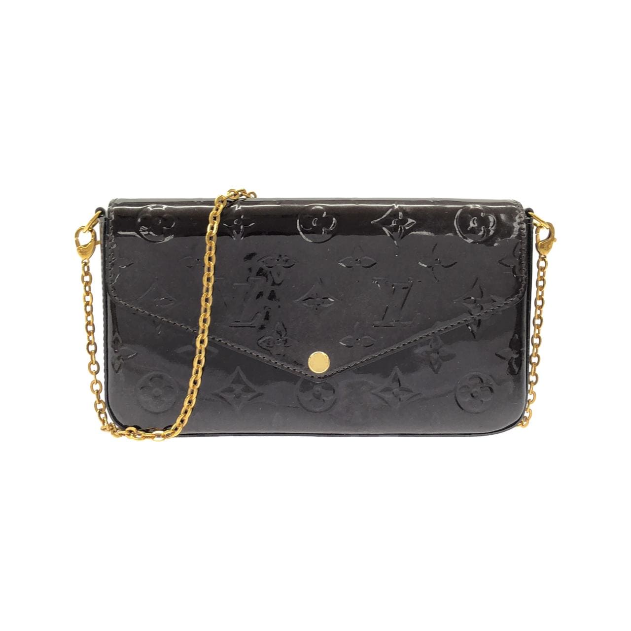 LOUIS VUITTON Pochette M61267 Shoulder Vernis