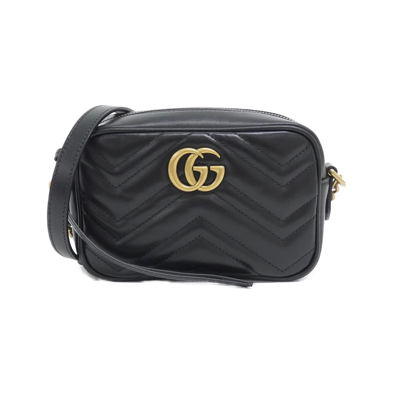 GUCCI GG Marmont 448065 DTD1T Shoulder Leather