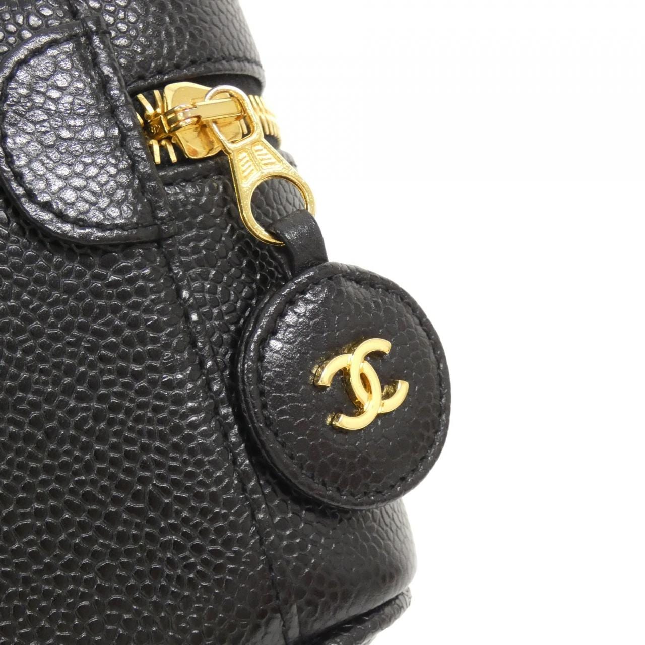 CHANEL 1997 Handbag Grained Calfskin 5