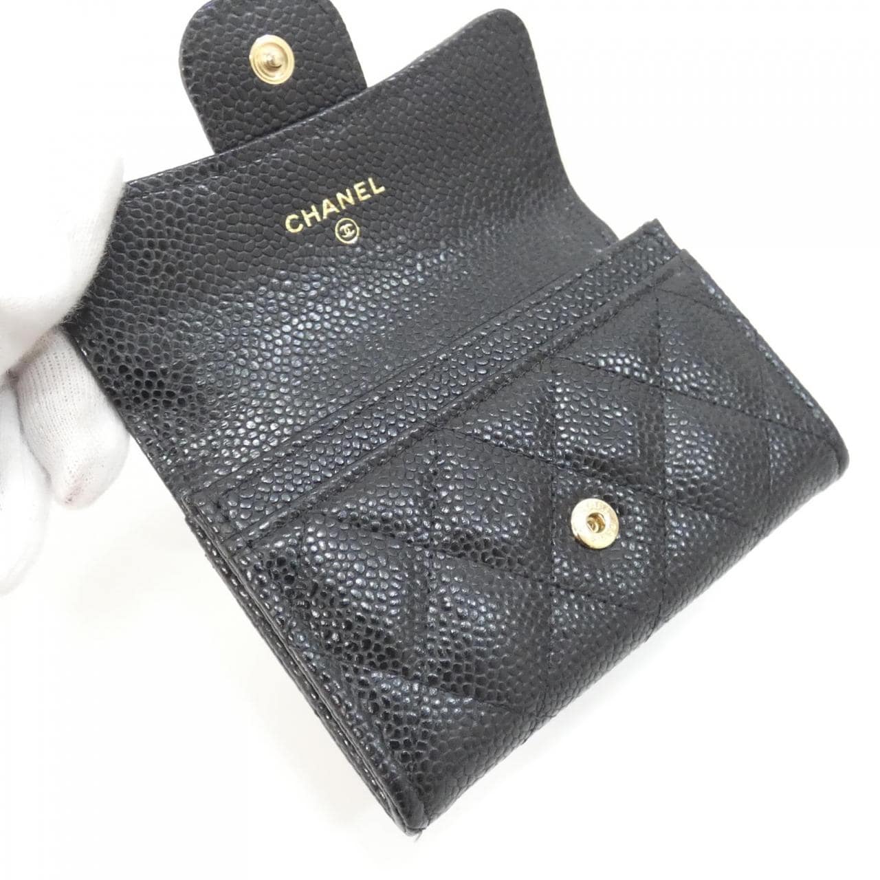 CHANEL Timeless Classic AP0214 Card Case Grained Calfskin 3