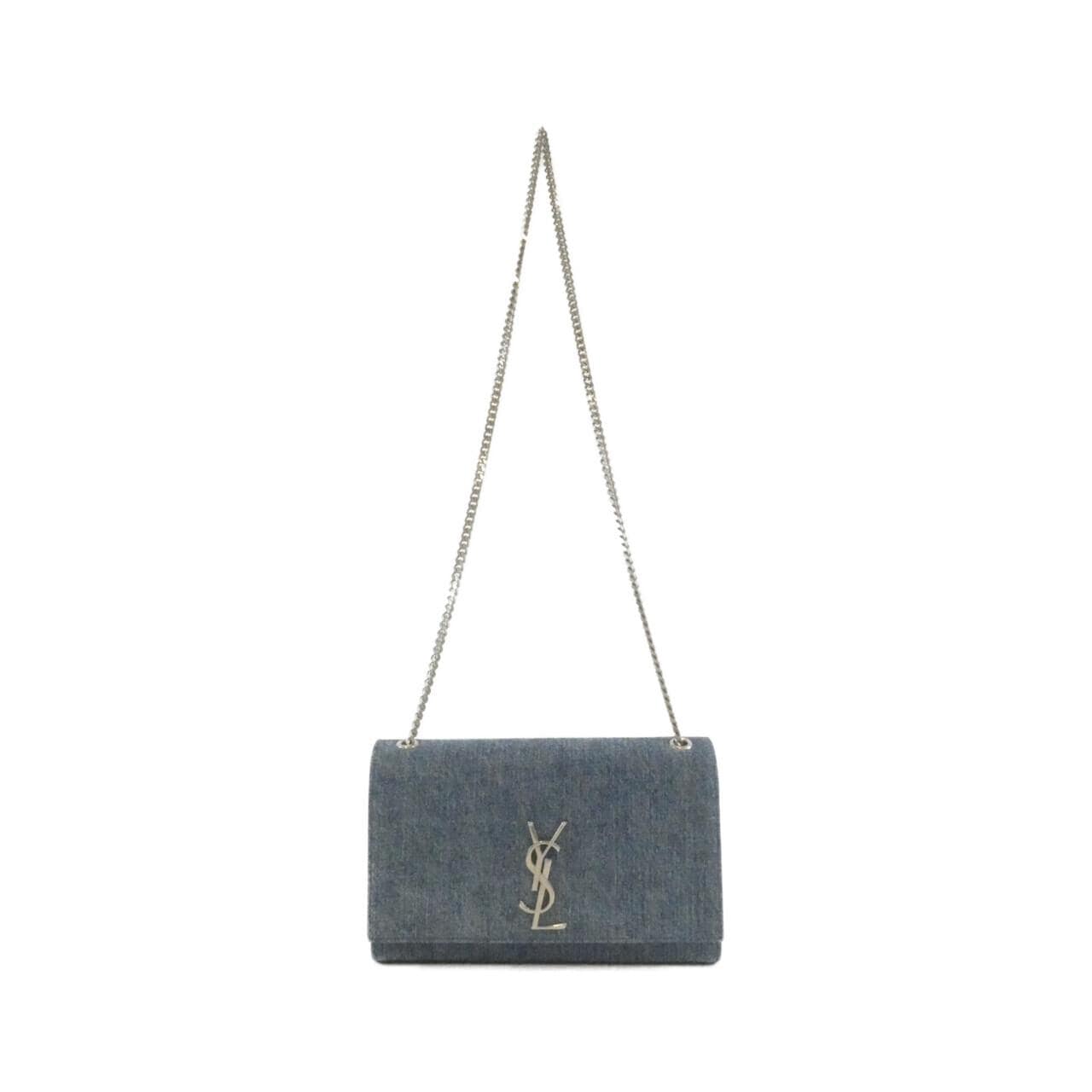 SAINT LAURENT Kate 364021 GPR0E 肩背包 牛仔布