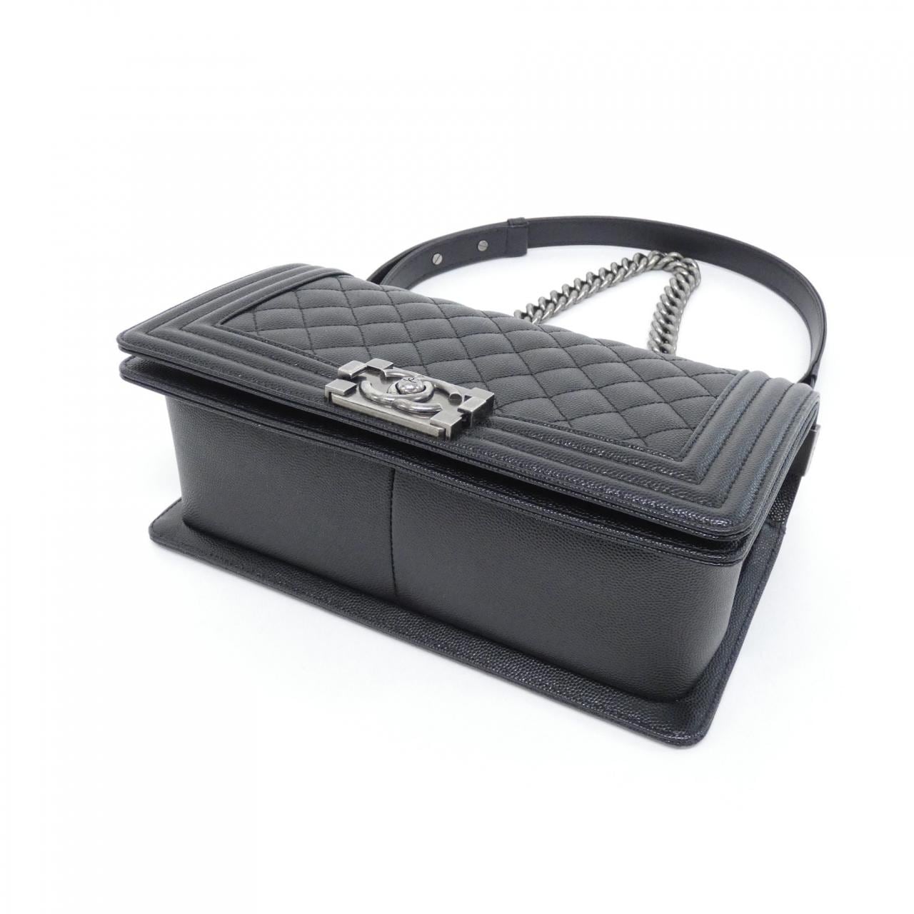 CHANEL Boy Chanel 67086 Shoulder Grained Calfskin 3