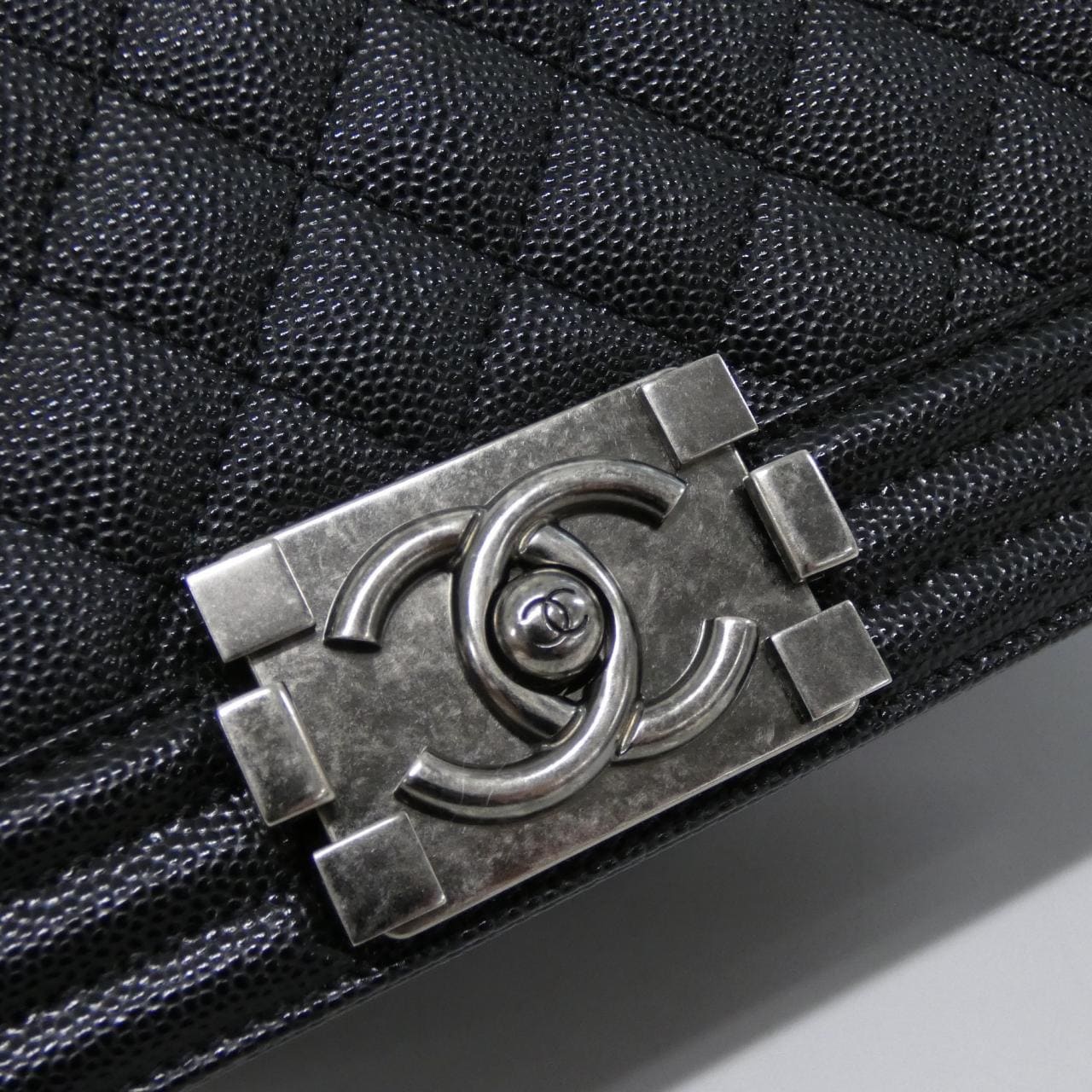 CHANEL Boy Chanel 67086 Shoulder Grained Calfskin 4