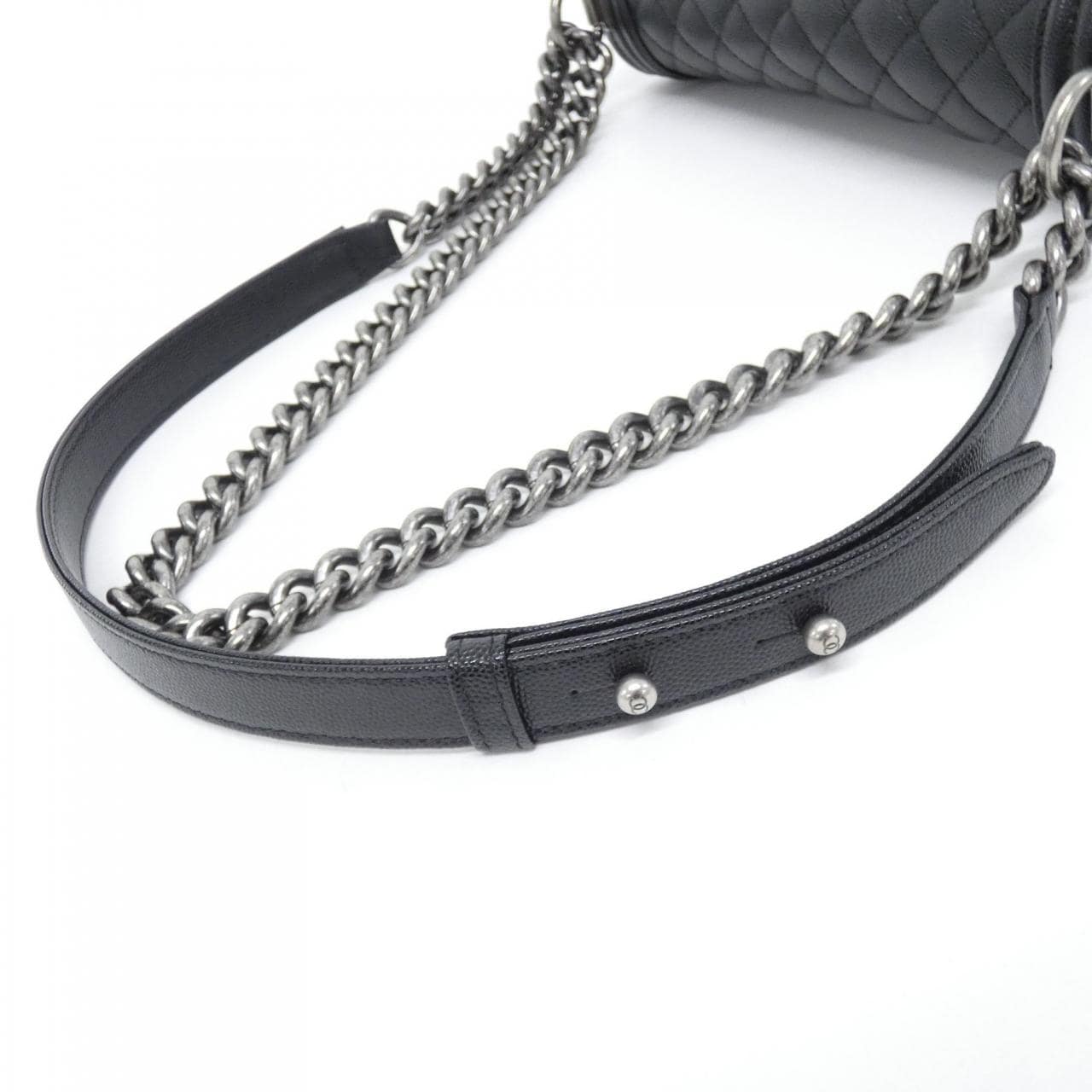 CHANEL Boy Chanel 67086 Shoulder Grained Calfskin 5