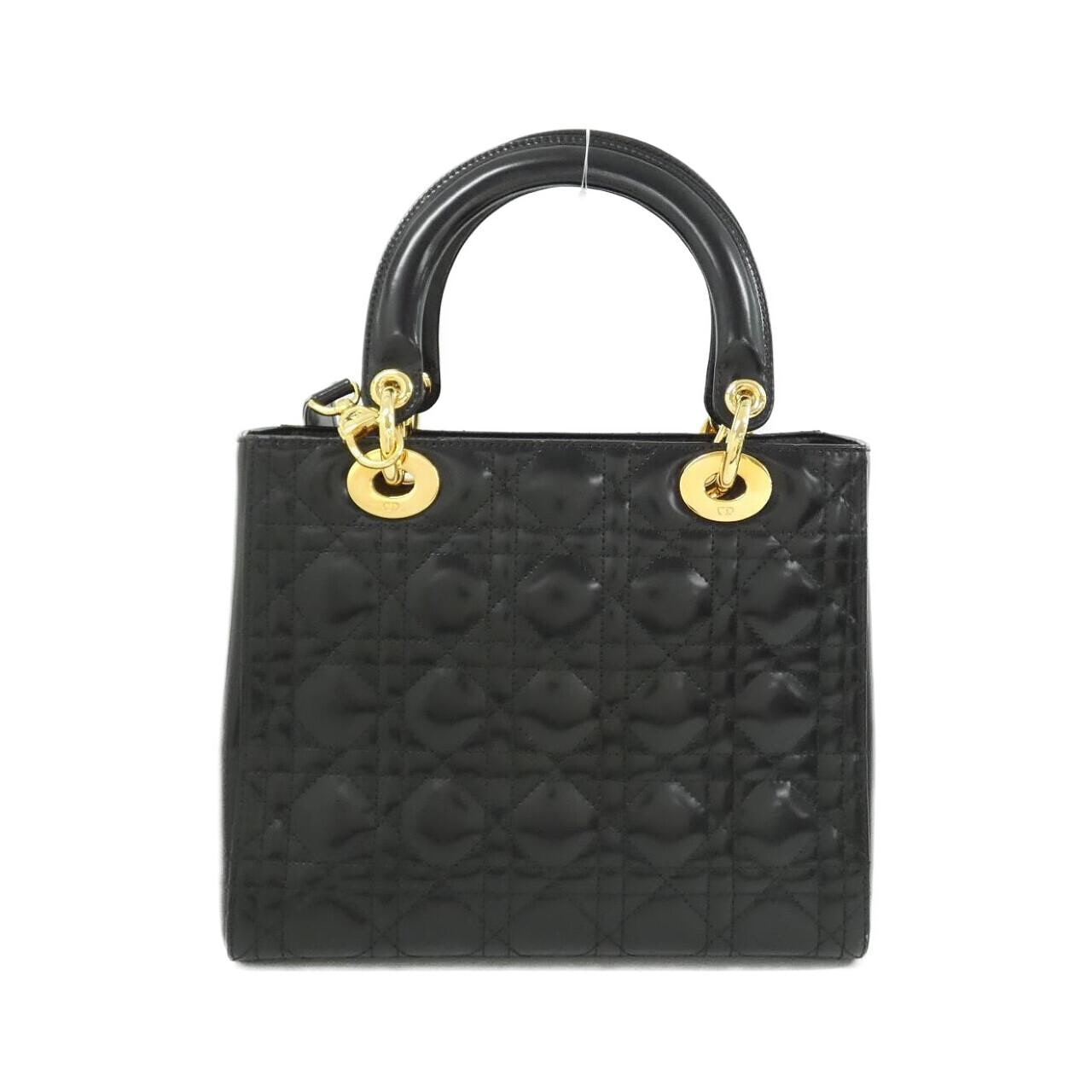 DIOR Lady Dior Handbag Leather 2