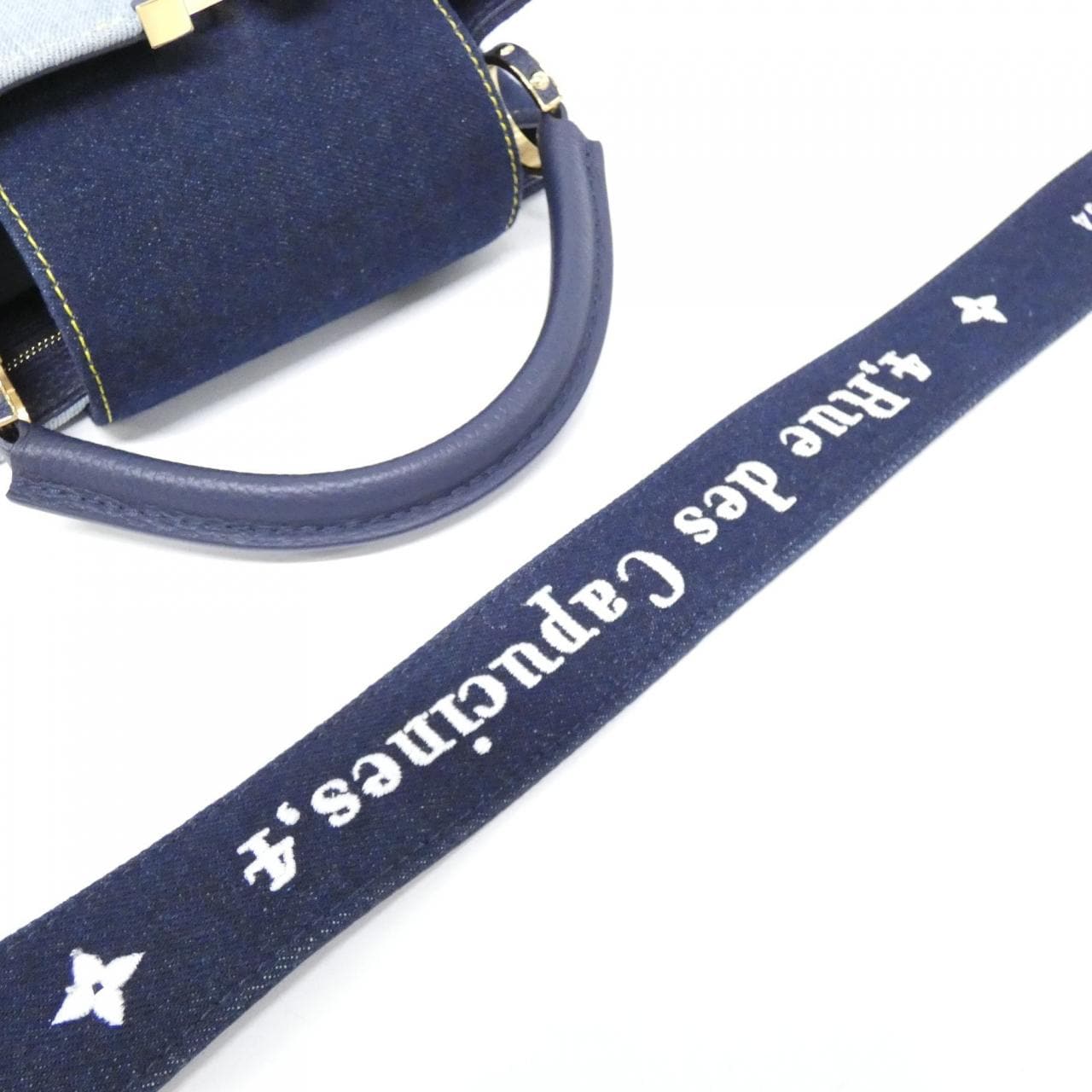 LOUIS VUITTON Capucines M59430 Handbag Denim 5